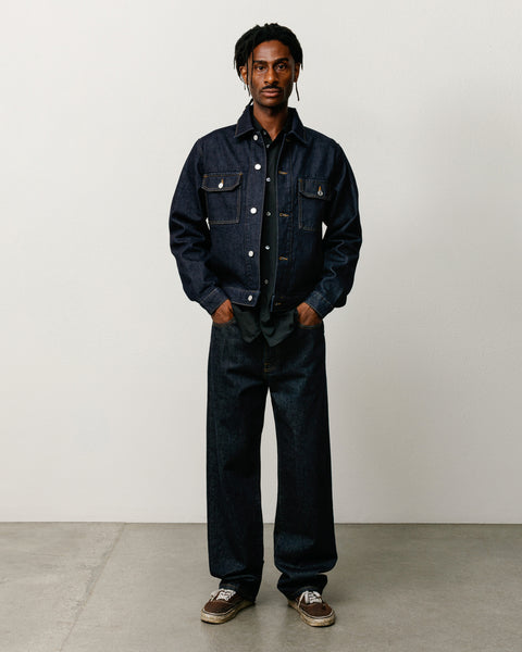 New Classic Jean Denim ユニセックス、カラー：リンスドインディゴ