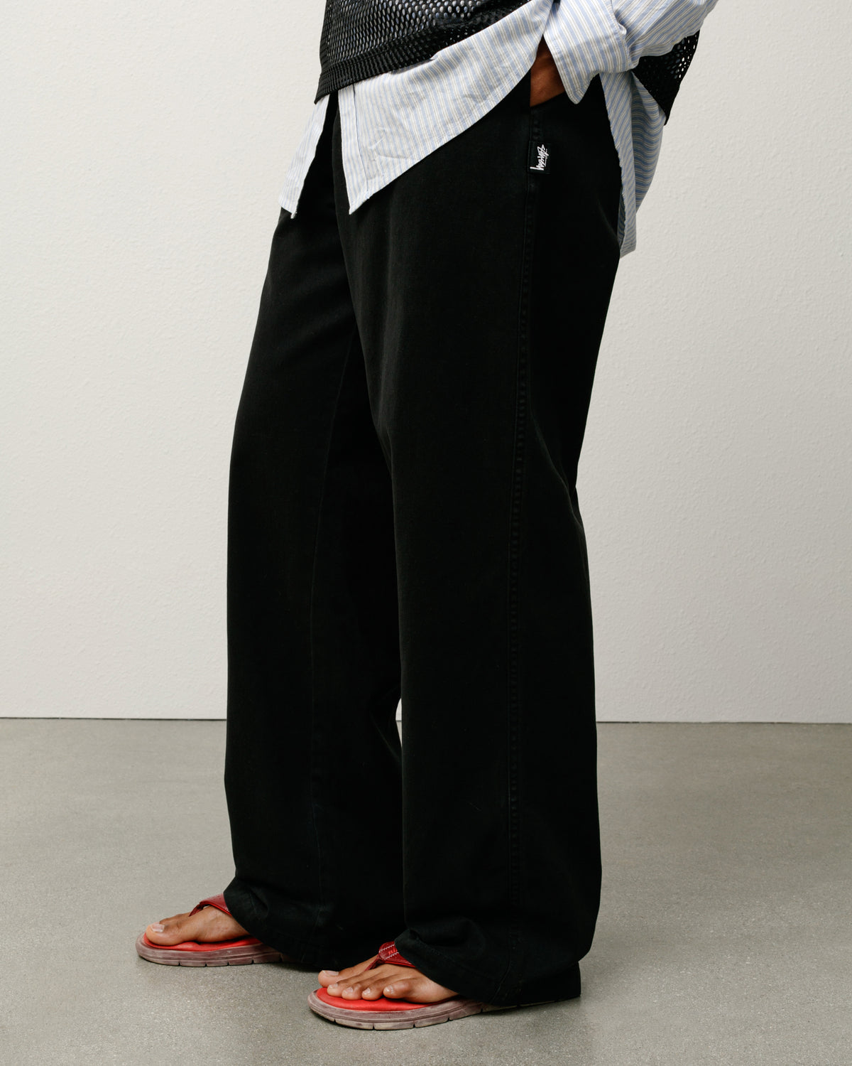 Beach Pant Cotton Twill – Black | Pants | Stüssy Japan