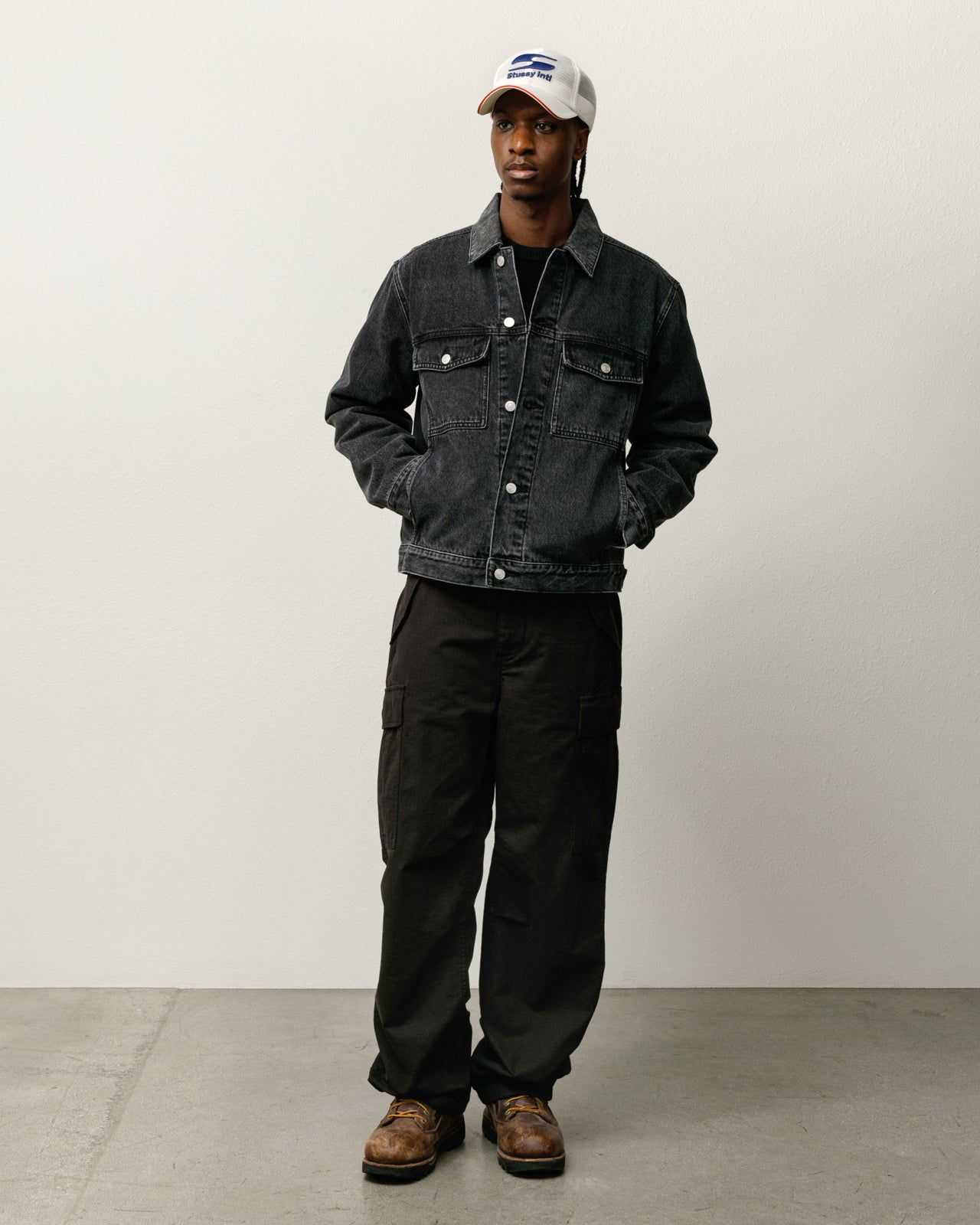 Cargo Pant Mens Regular In Black