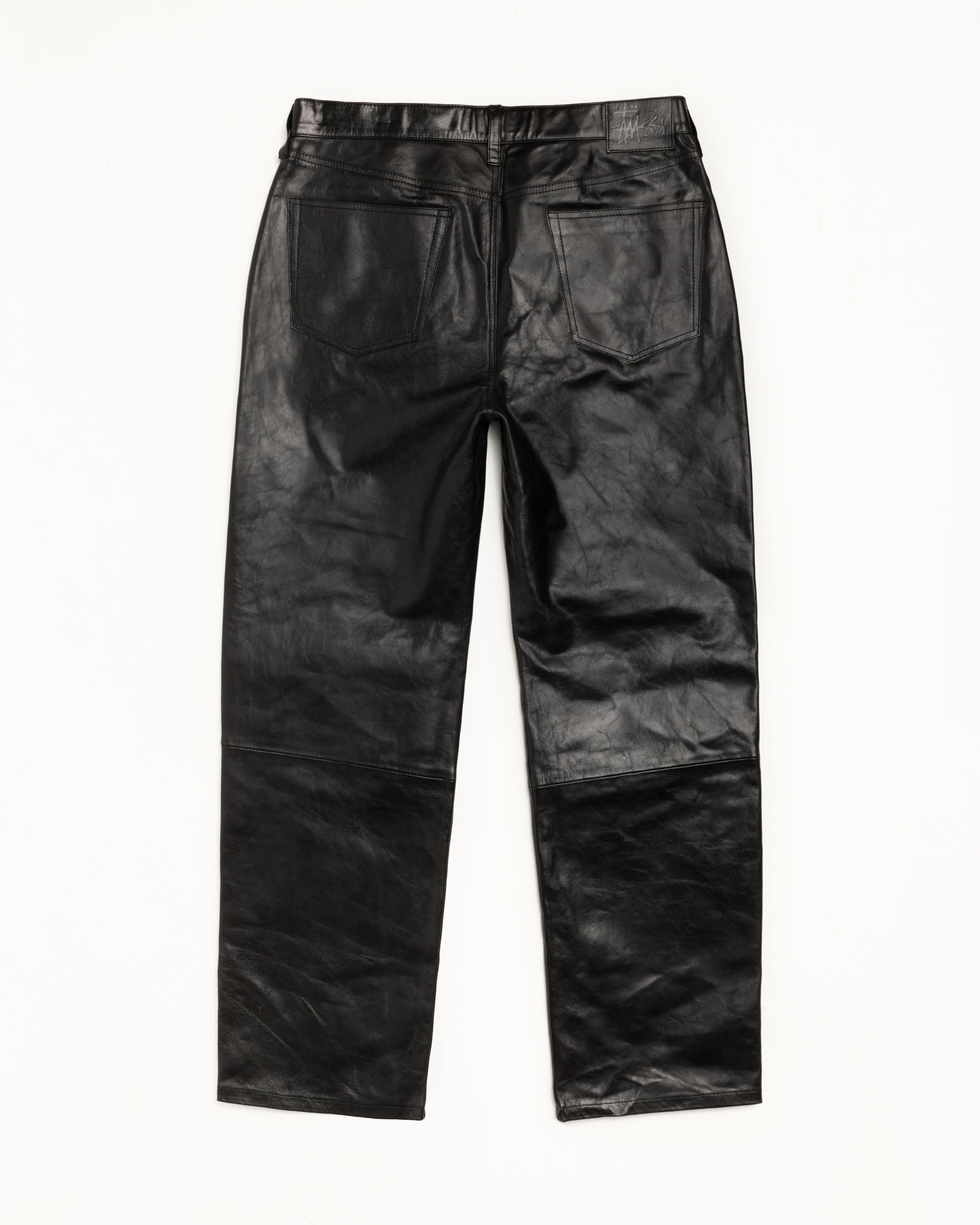 New Classic Jeans Leather Mens Regular In Black