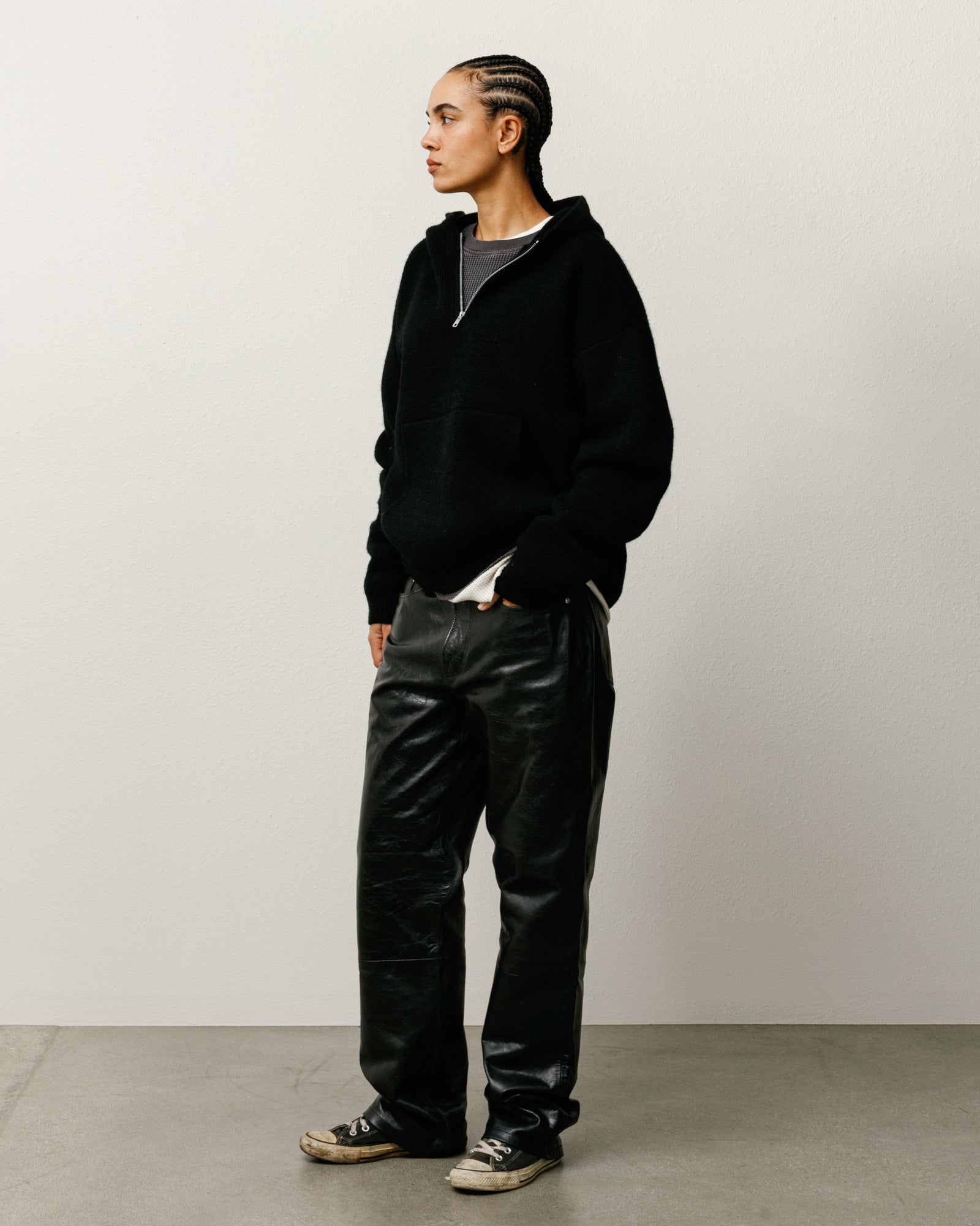 New Classic Pant Leather – Black | Pants | Stüssy Japan