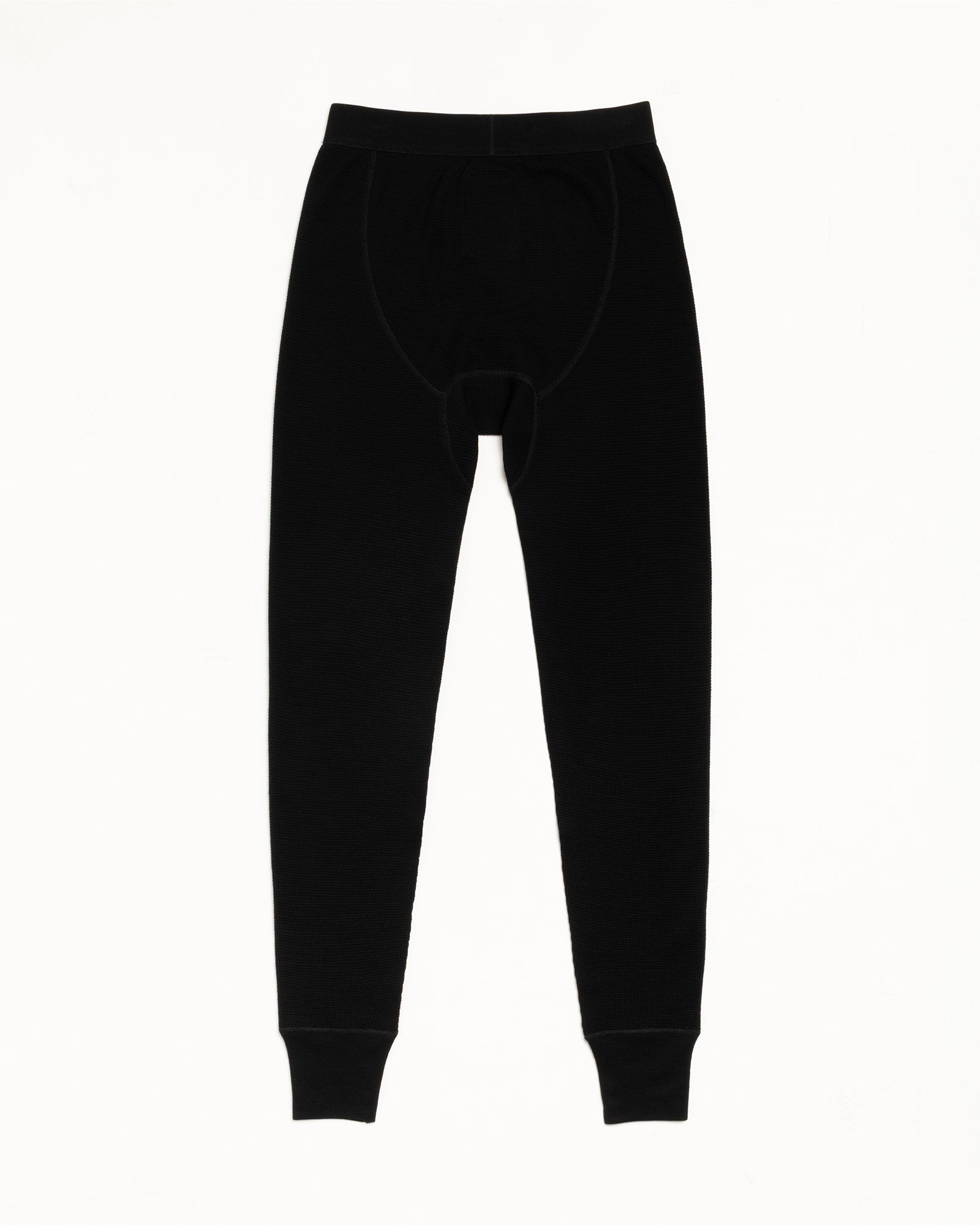 Wool Thermal Bottoms Mens Regular In Black