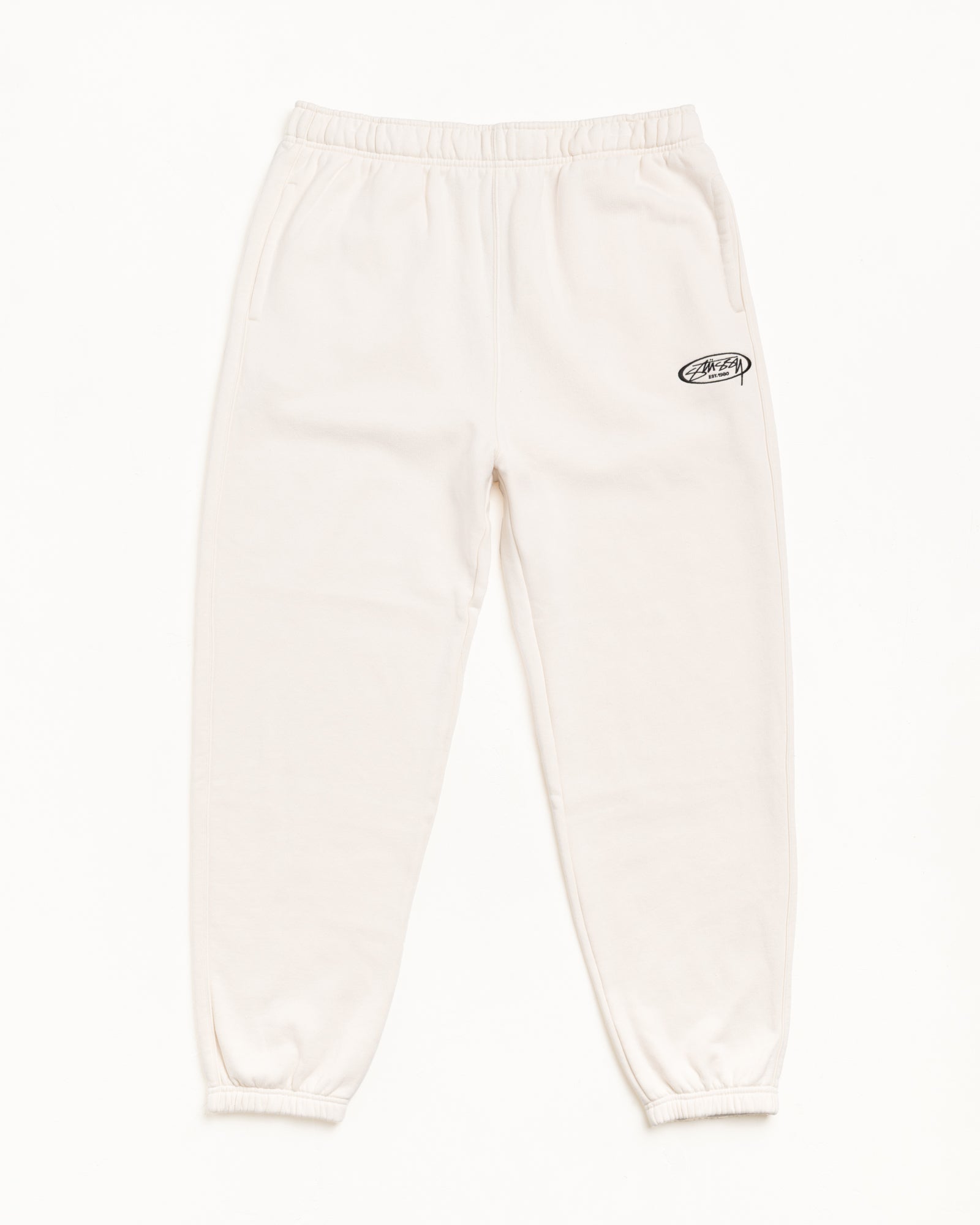 Fleece Track Pant Mens Regular In Cream