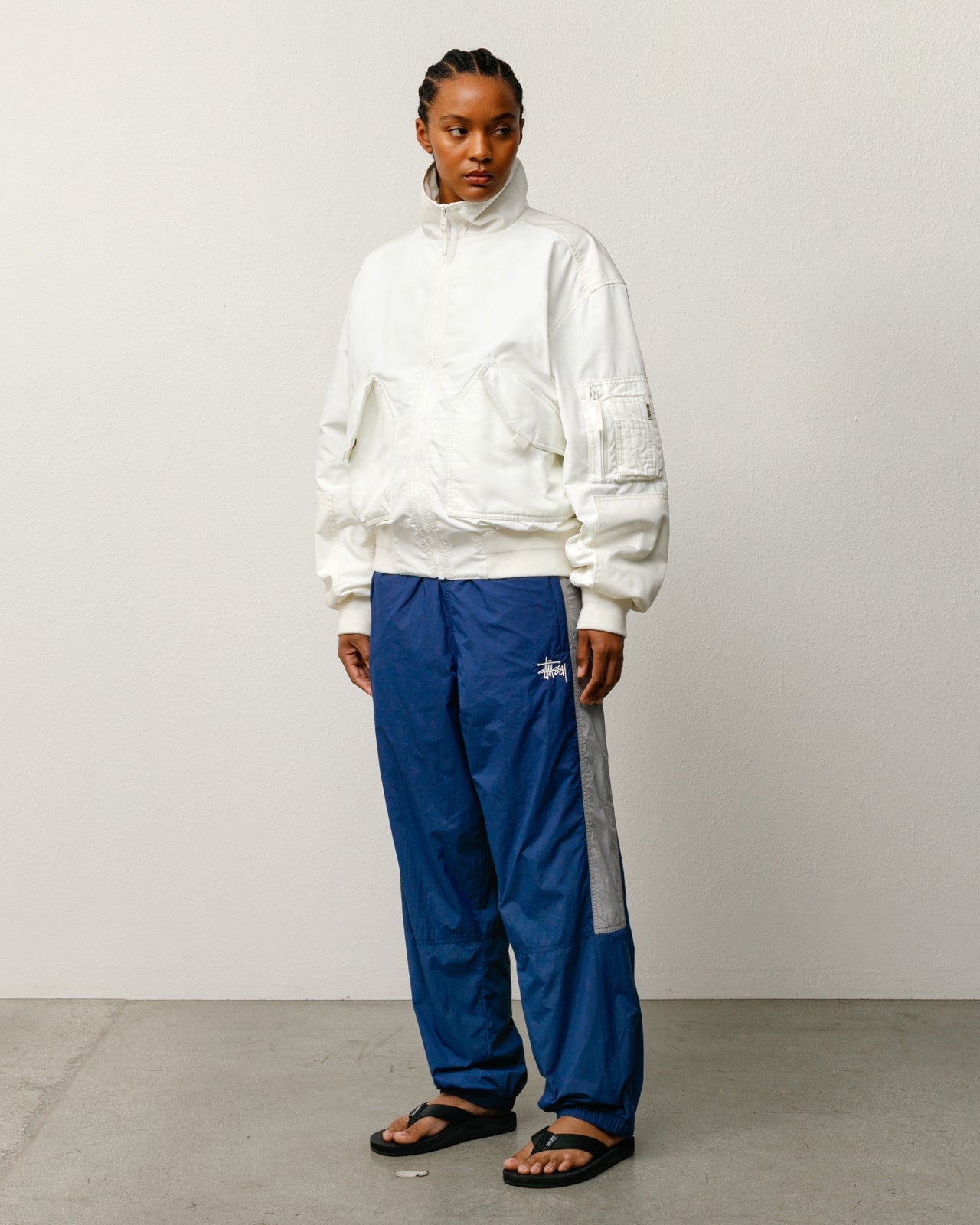 Nylon Track Pant – Navy | Pants | Stüssy Japan