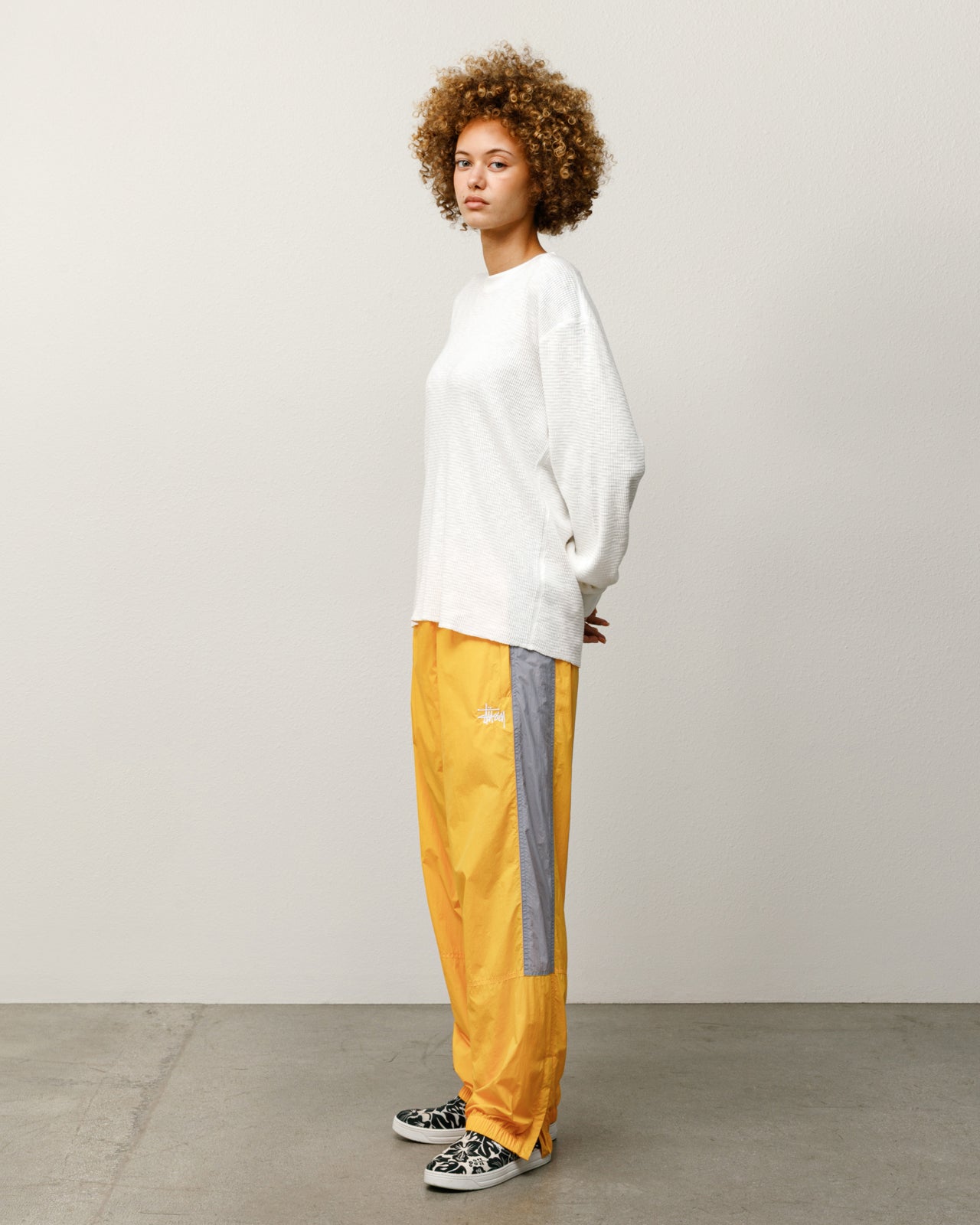 Nylon Track Pant – Yellow | Pants | Stüssy Japan