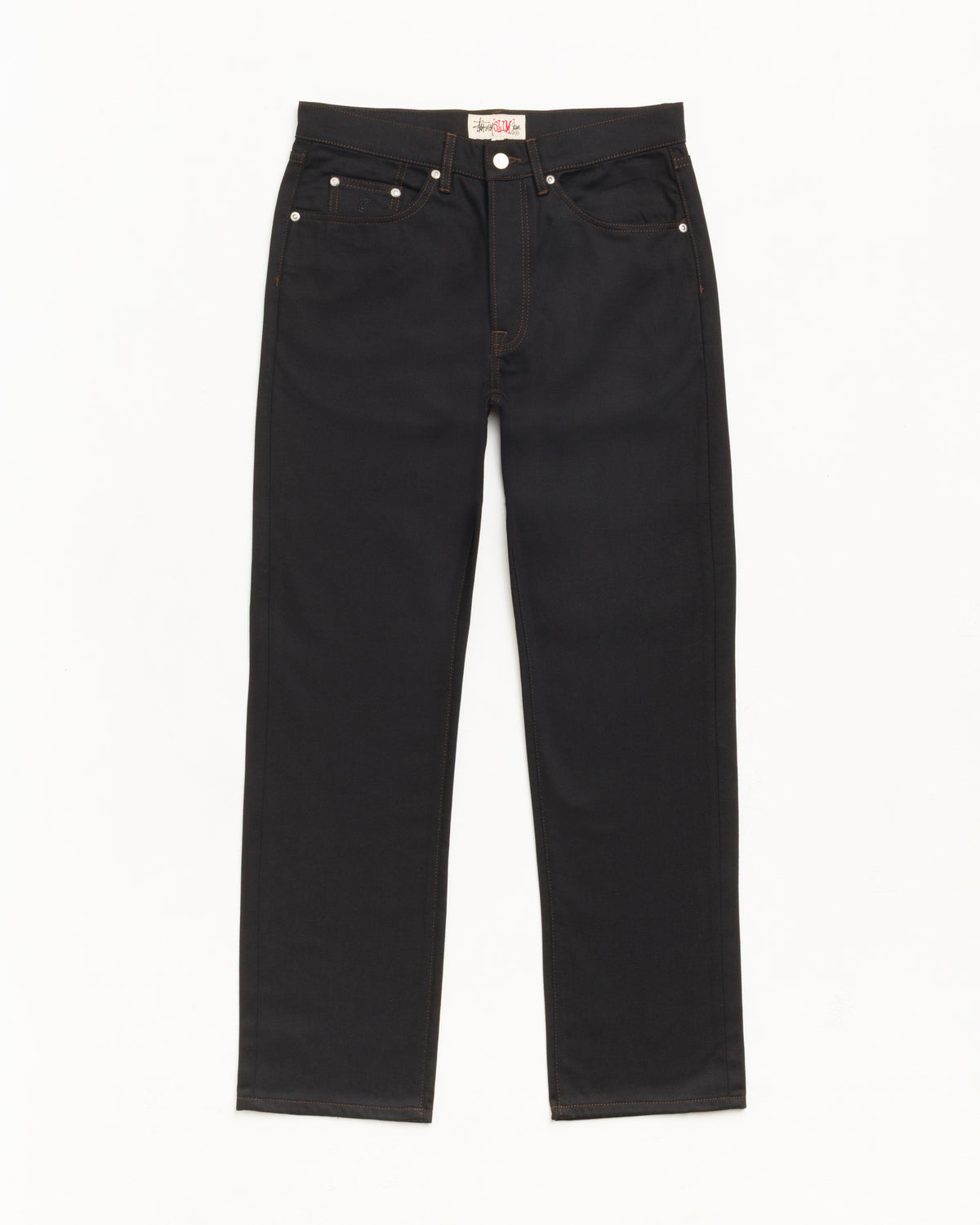 Slim Jean Denim - Raw Black Contrast Stitch | Denim | Stüssy Japan