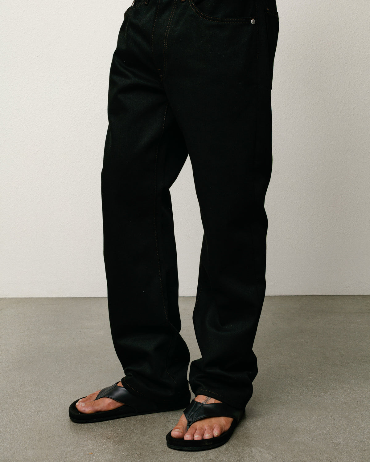 Slim Jean Denim - Raw Black Contrast Stitch | Denim | Stüssy Japan