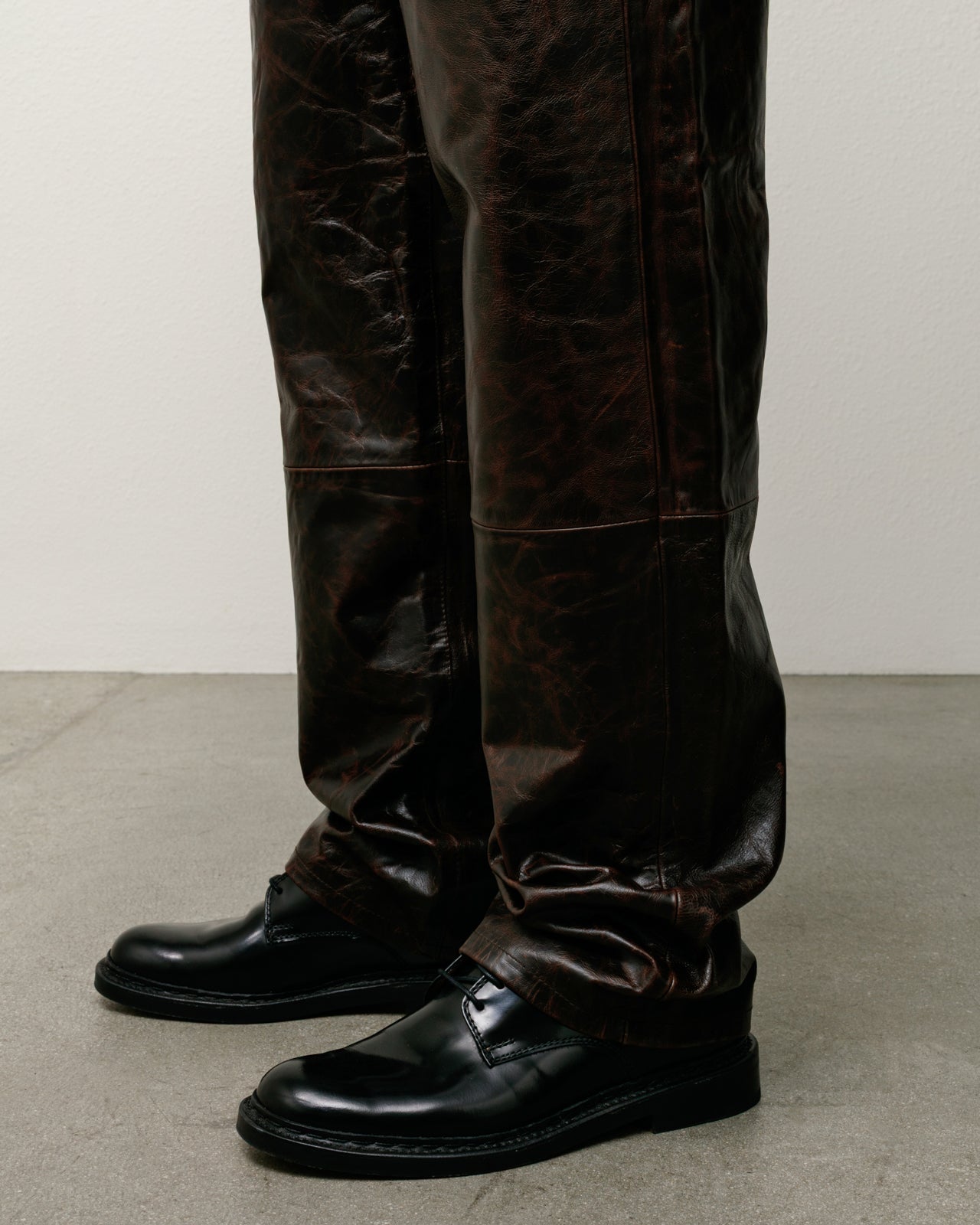 New Classic Pant Leather – Dark Brown | Pants | Stüssy Japan