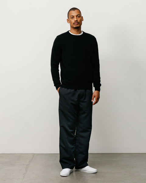 Beach Pant Cotton Twill Unisex Regular In Black