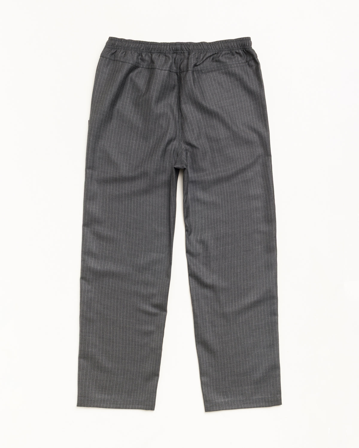 Beach Pant Dress Wool Unisex Regular In Grey Pinstripe