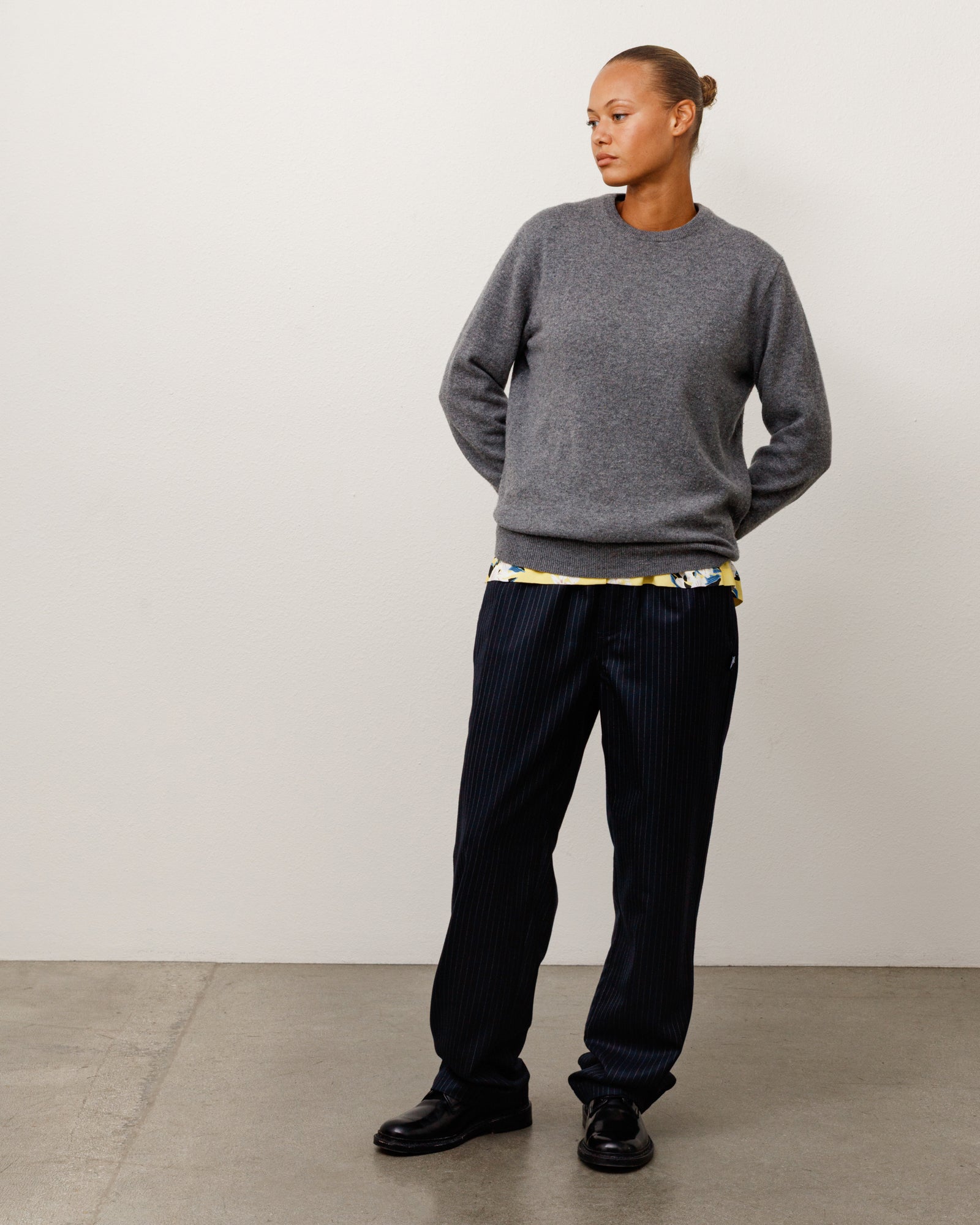 Striped Wool Beach Pant - Navy Pinstripe | Pants | Stüssy Japan