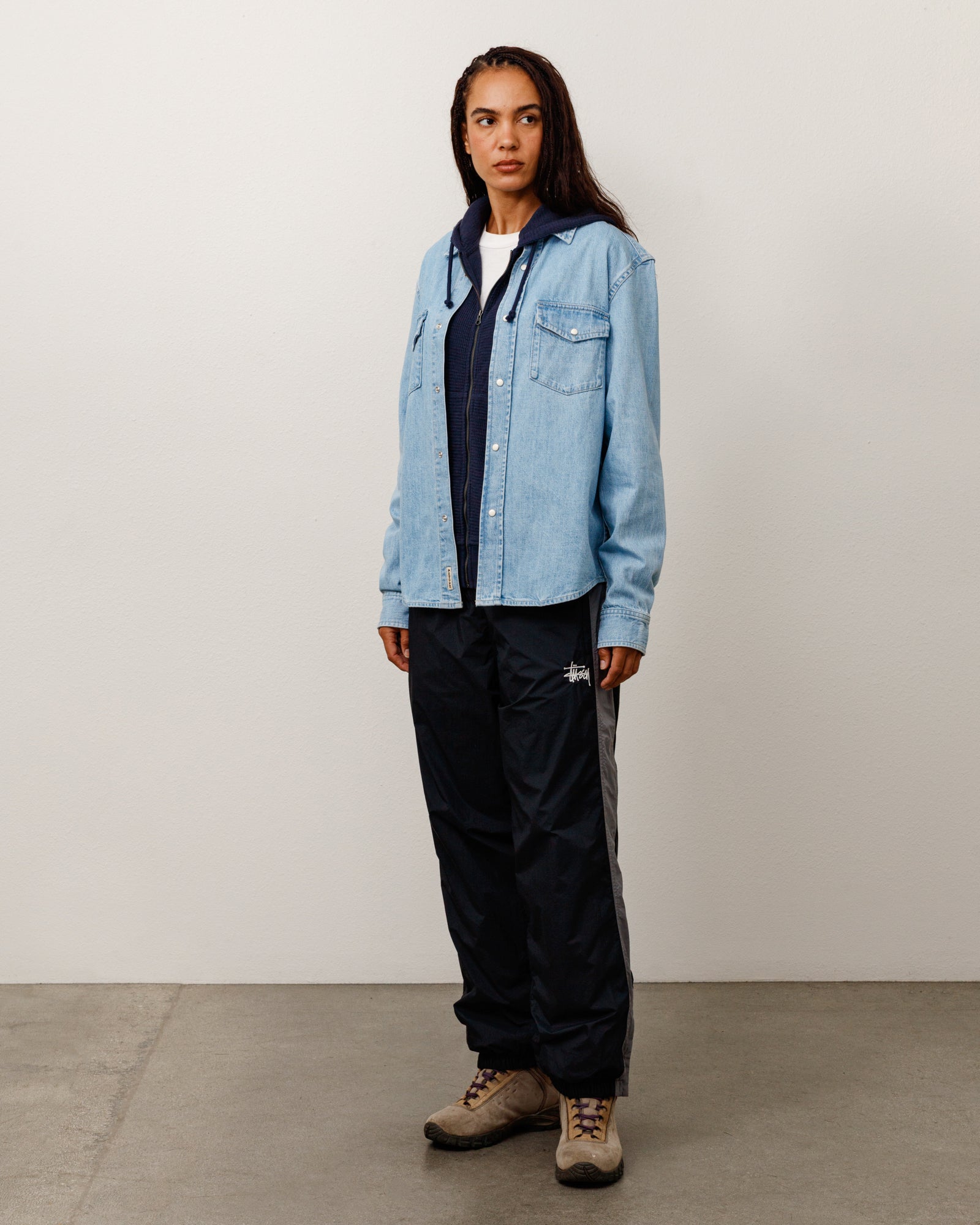 Side Stripe Track Pant - Black | Pants | Stüssy Japan