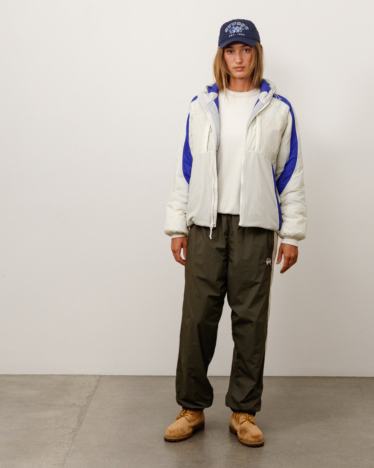 Side Stripe Track Pant Unisex Regular In Olive