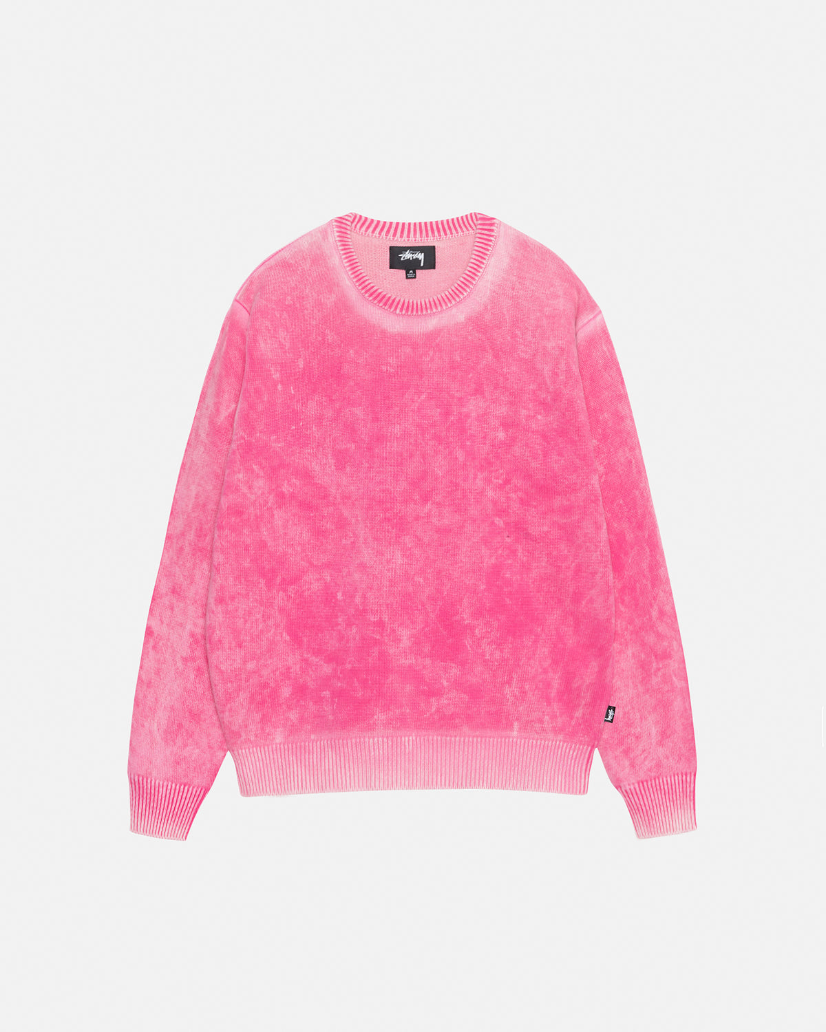 Faded Cotton Knit Crew in pink – Stüssy Japan