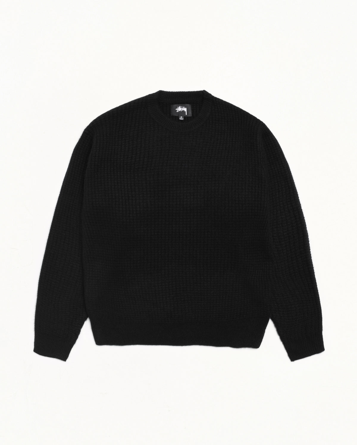 Waffle Cashmere Sweater – Black | Tops & Knits | Stüssy Japan