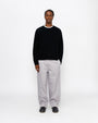 WAFFLE KNIT CASHMERE CREW