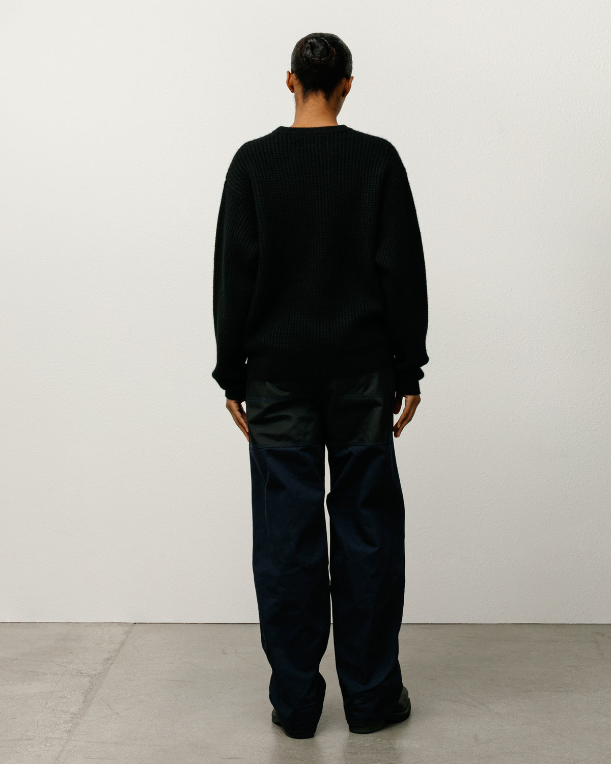 Waffle Cashmere Sweater – Black | Tops & Knits | Stüssy Japan