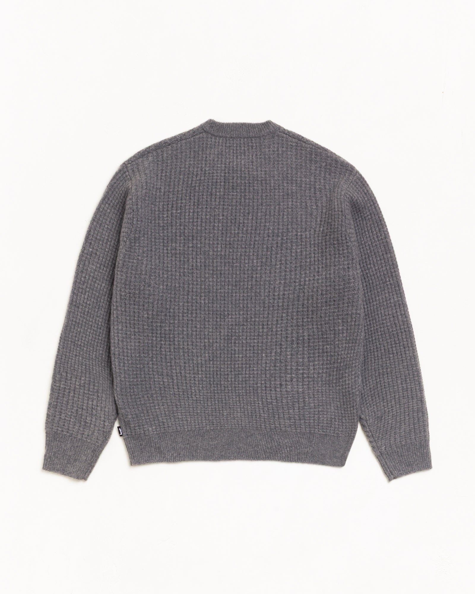 Waffle Cashmere Sweater - Charcoal | Tops & Knits | Stüssy Japan