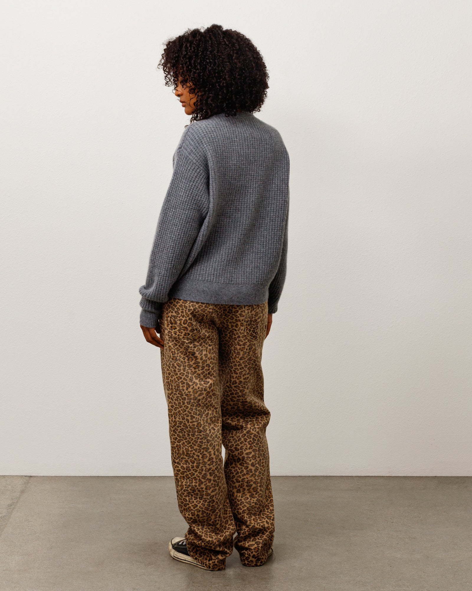 Waffle Cashmere Sweater - Charcoal | Tops & Knits | Stüssy Japan
