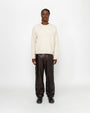 WAFFLE KNIT CASHMERE CREW