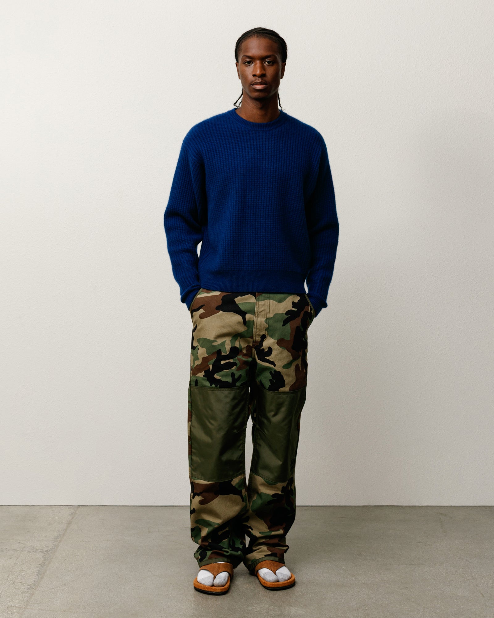 Waffle Cashmere Sweater – Navy | Sweaters & Knits | Stüssy Japan