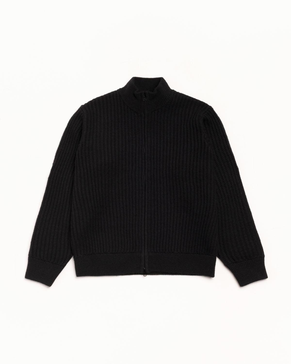 Lambs Wool Zip Sweater – Black | Tops & Knits | Stüssy Japan