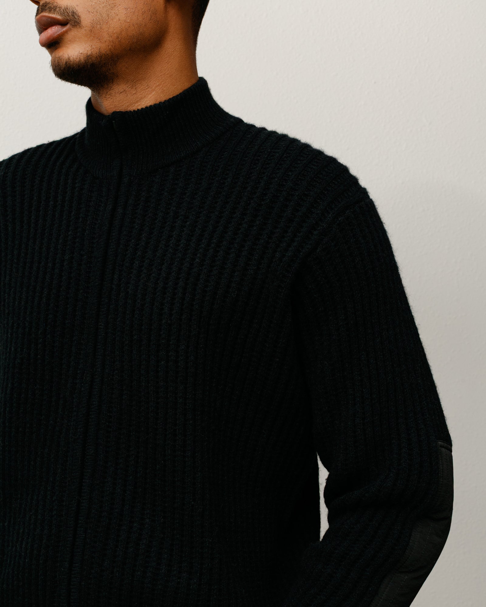 Lambs Wool Zip Sweater – Black | Tops & Knits | Stüssy Japan