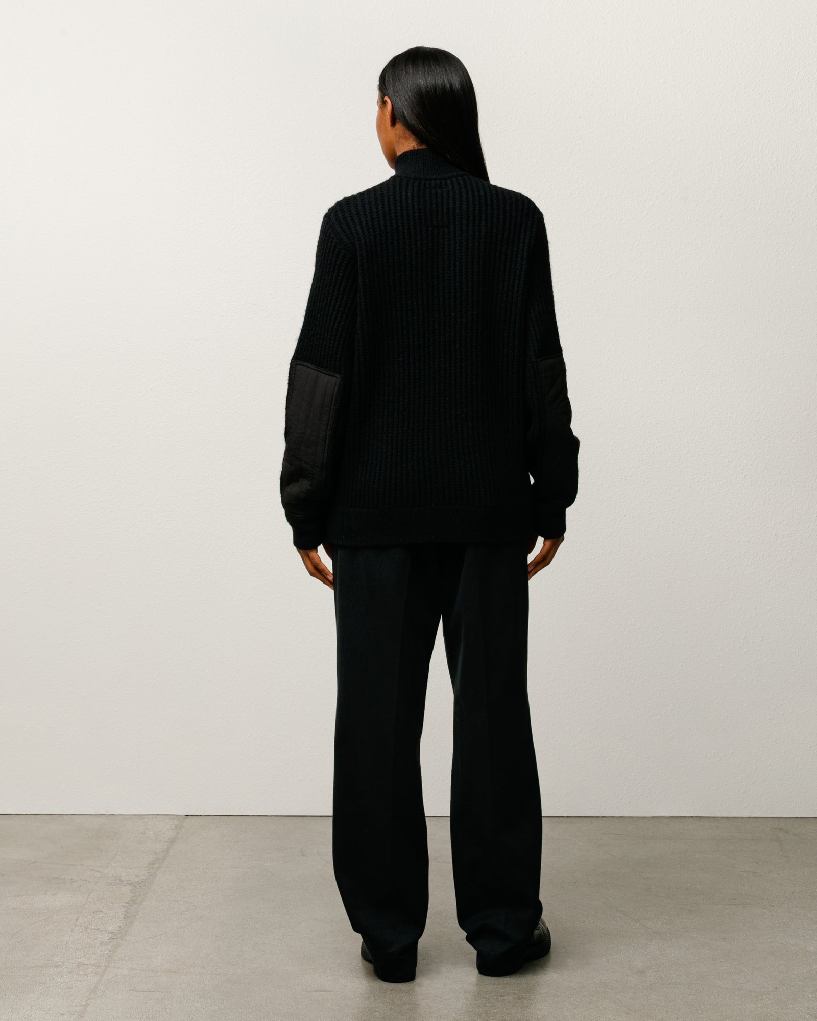 Lambs Wool Zip Sweater – Black | Tops & Knits | Stüssy Japan