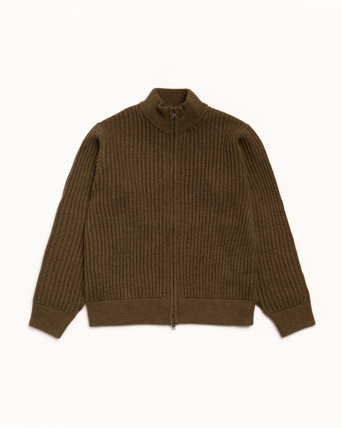 Lambs Wool Zip Sweater – Green | Tops & Knits | Stüssy Japan