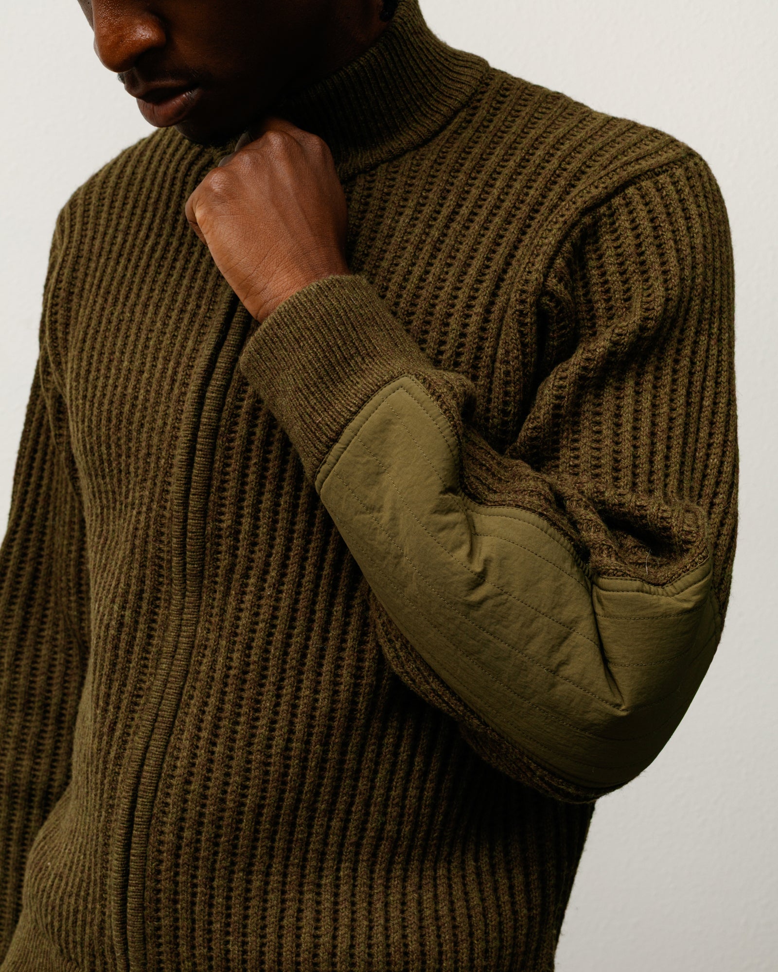 Lambs Wool Zip Sweater – Green | Tops & Knits | Stüssy Japan