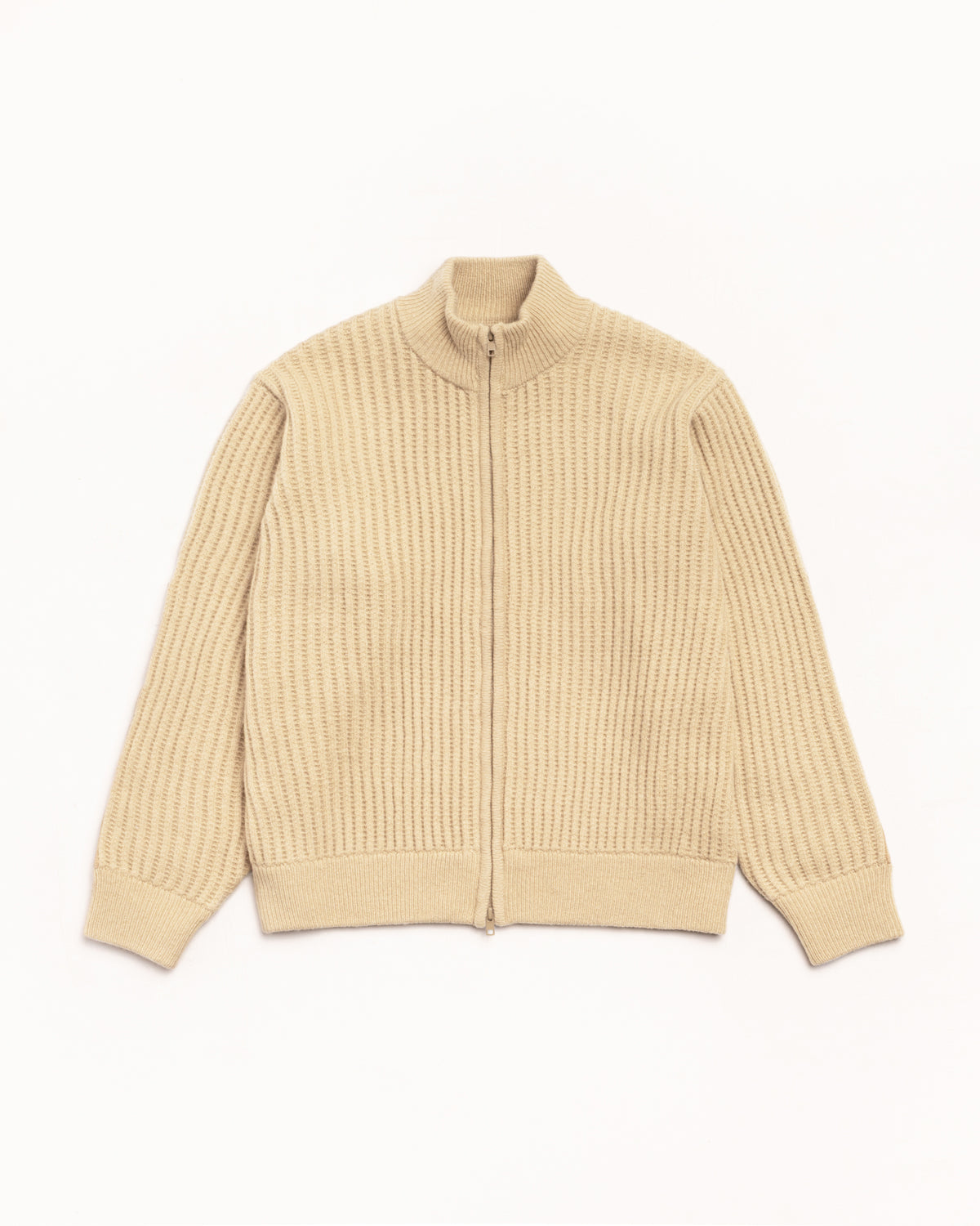 Lambs Wool Zip Sweater – Sand | Tops & Knits | Stüssy Japan