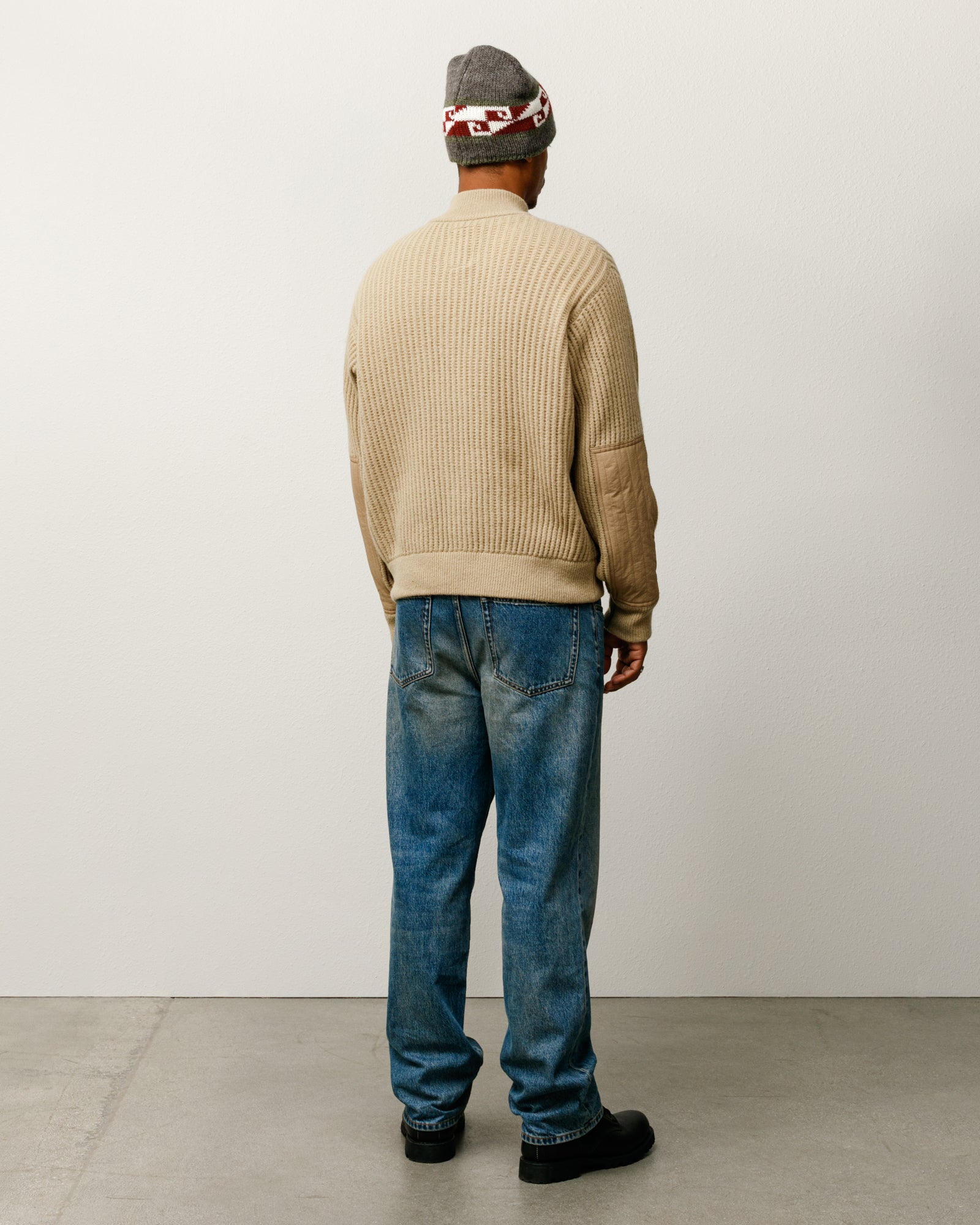 Lambs Wool Zip Sweater – Sand | Tops & Knits | Stüssy Japan