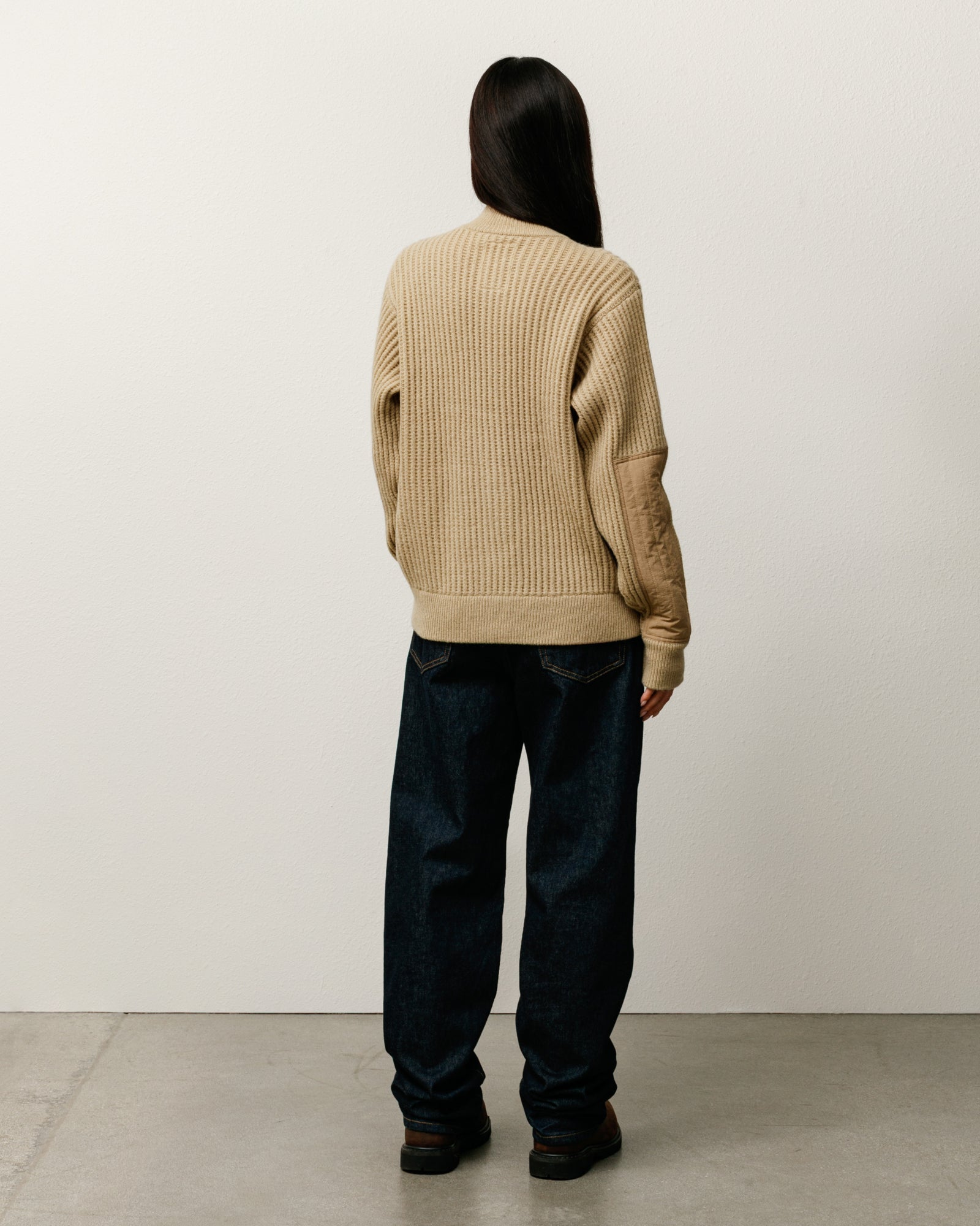 Lambs Wool Zip Sweater – Sand | Tops & Knits | Stüssy Japan
