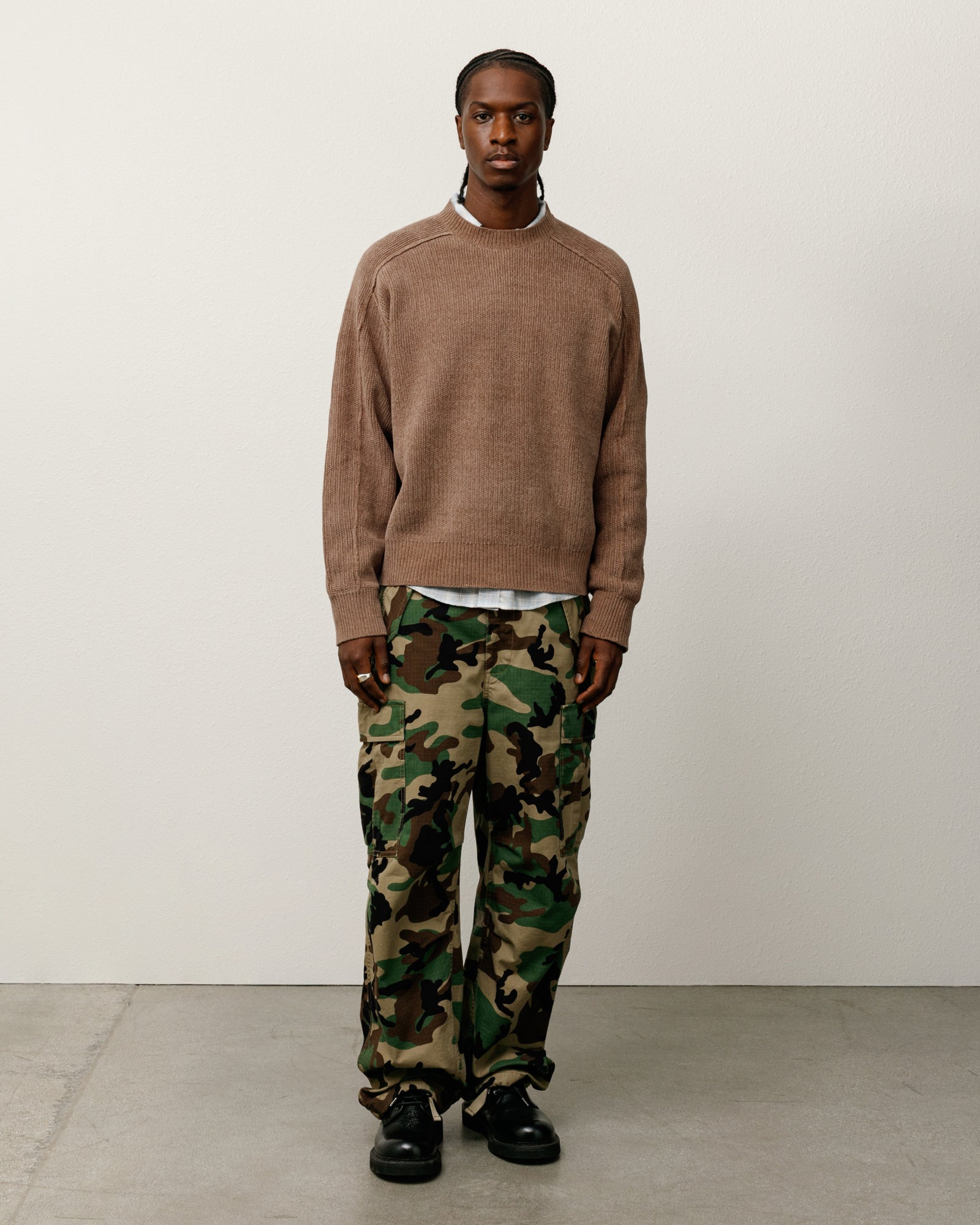 Cotton Chenille Sweater – Brown | Sweaters & Knits | Stüssy Japan