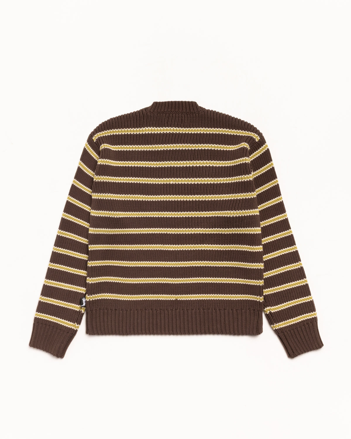 Chunky Cotton Stripe Sweater – Forest | Tops & Knits | Stüssy Japan