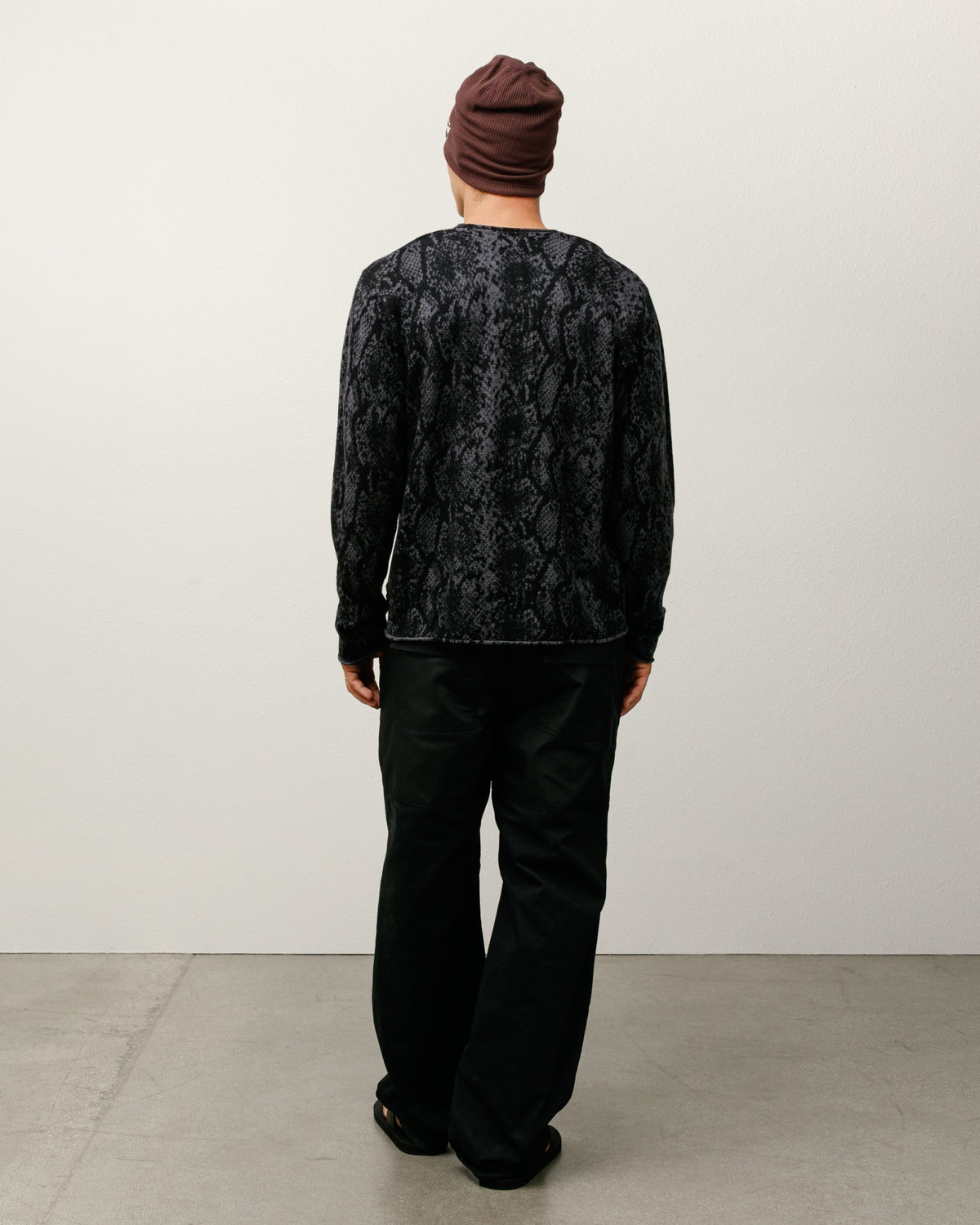 Python Fine Wool Sweater – Charcoal | Sweaters & Knits | Stüssy Japan