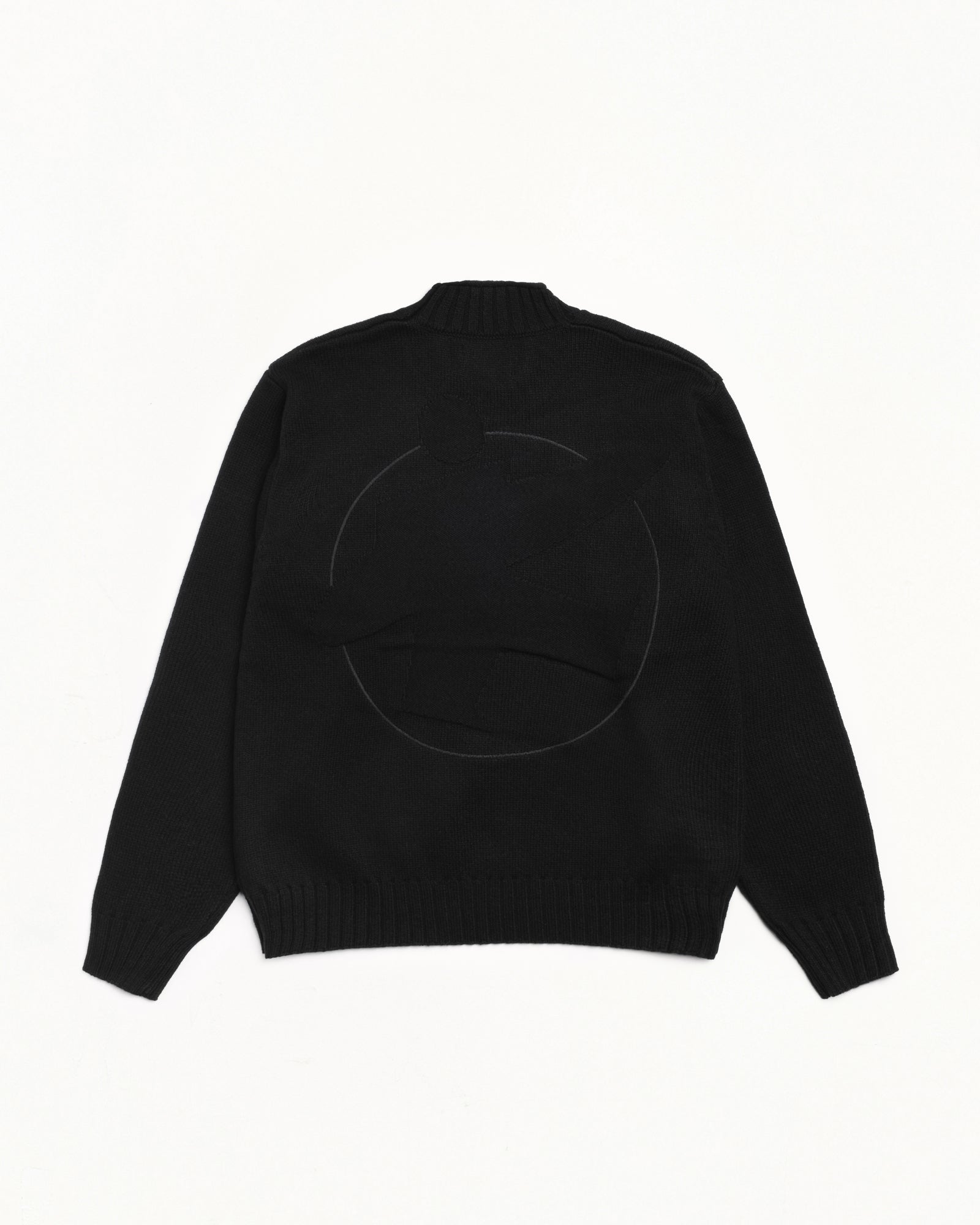 Surfman Merino Cotton Sweater – Black | Sweaters & Knits | Stüssy