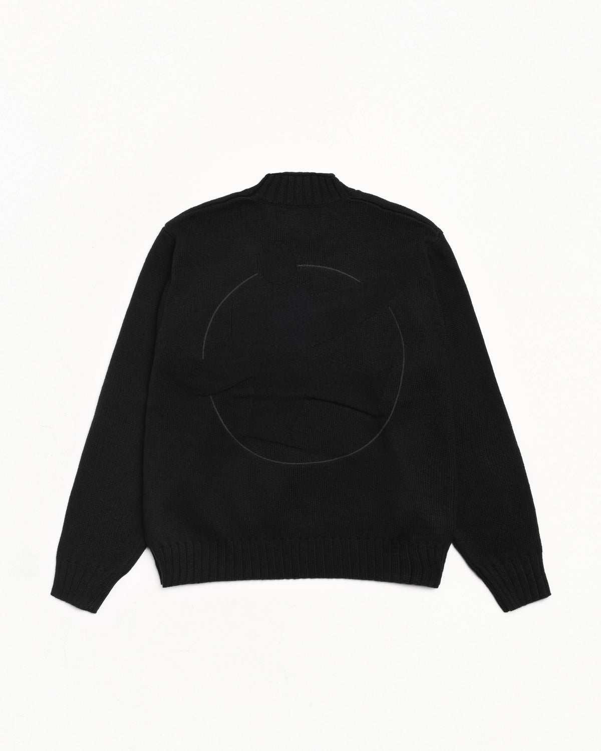 Surfman Merino Cotton Sweater – Black | Sweaters & Knits | Stüssy 