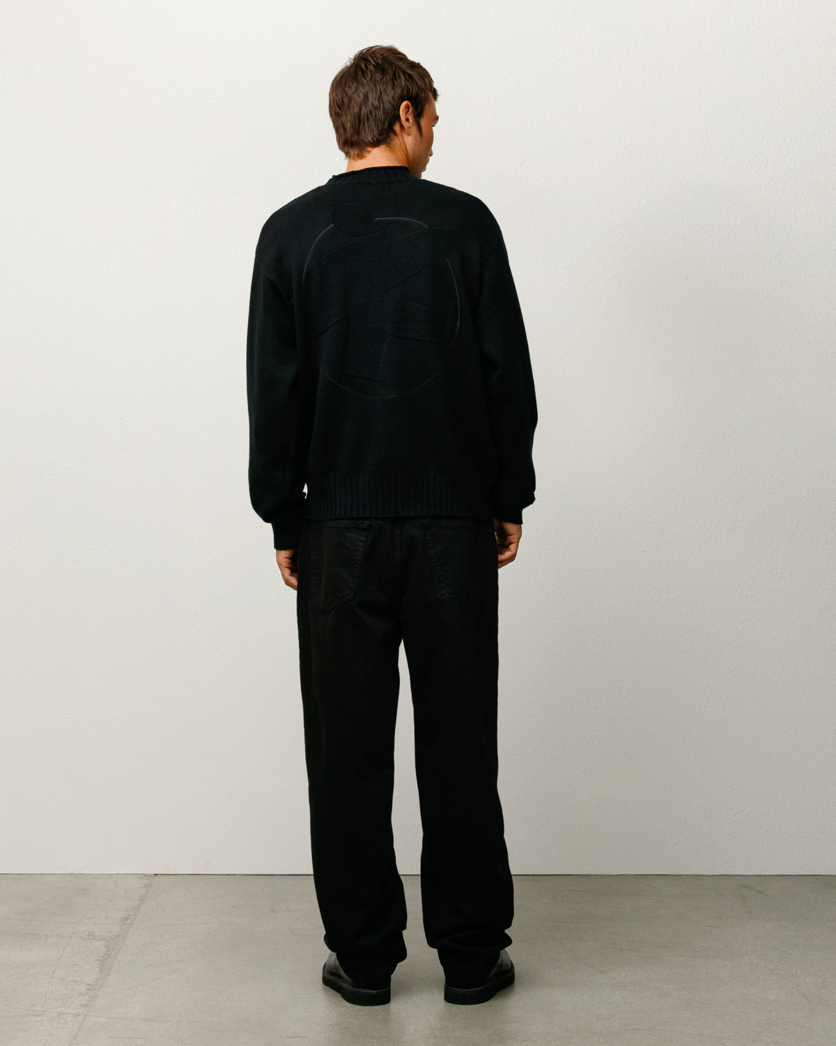 Surfman Merino Cotton Sweater – Black | Sweaters & Knits | Stüssy 