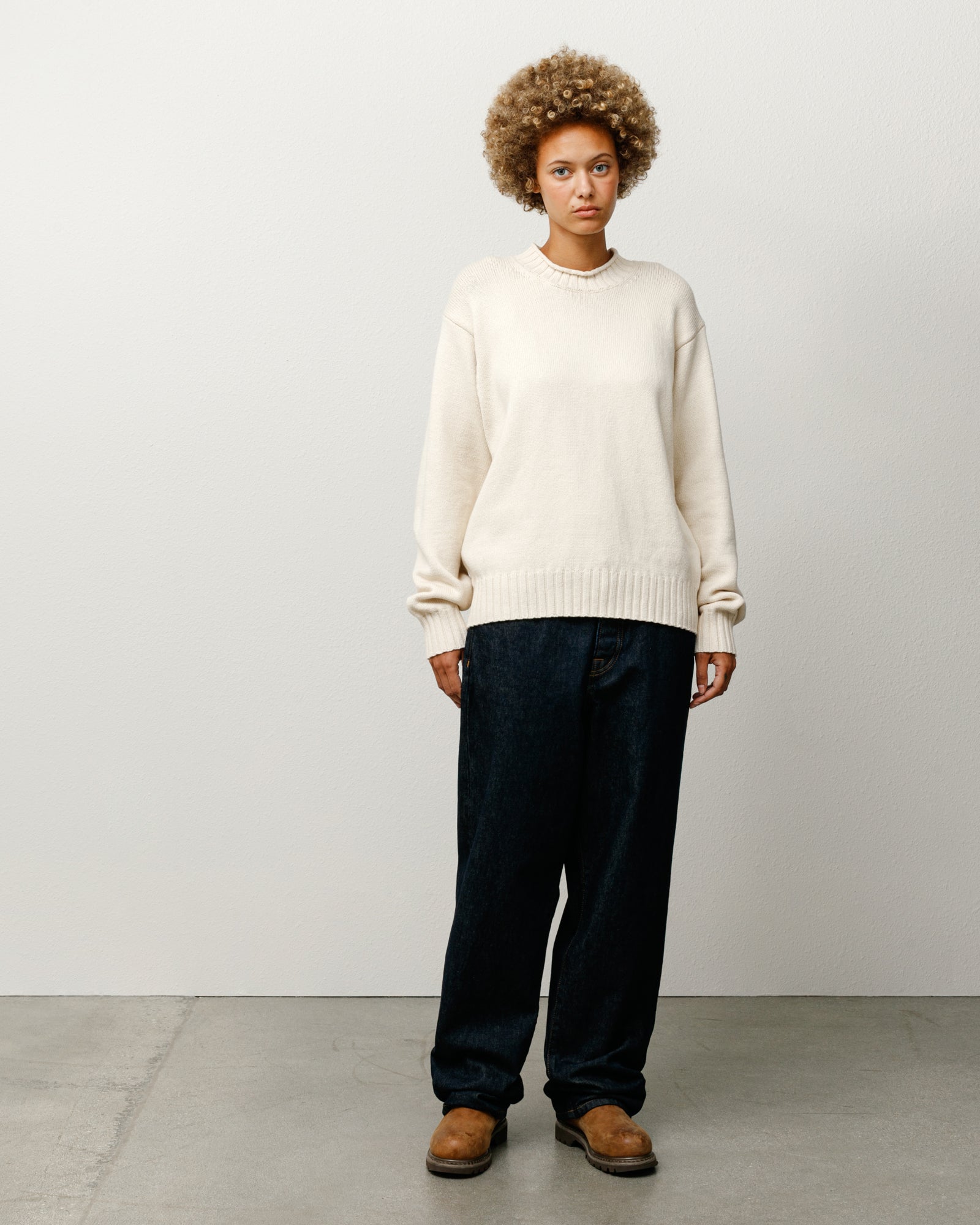 Surfman Merino Cotton Sweater – Natural | Sweaters & Knits
