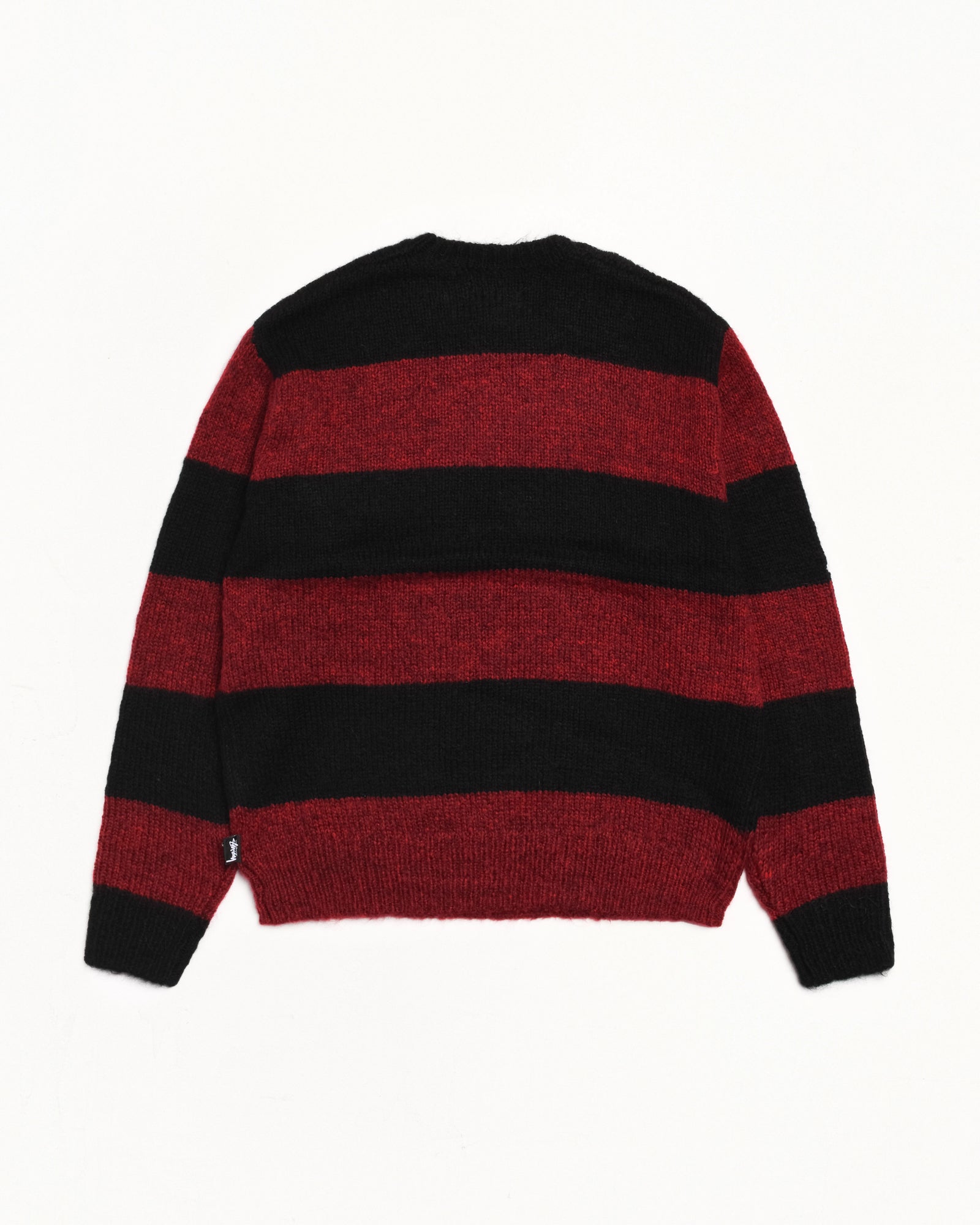 Big Stripe Crew Mens Long Sleeve In Red