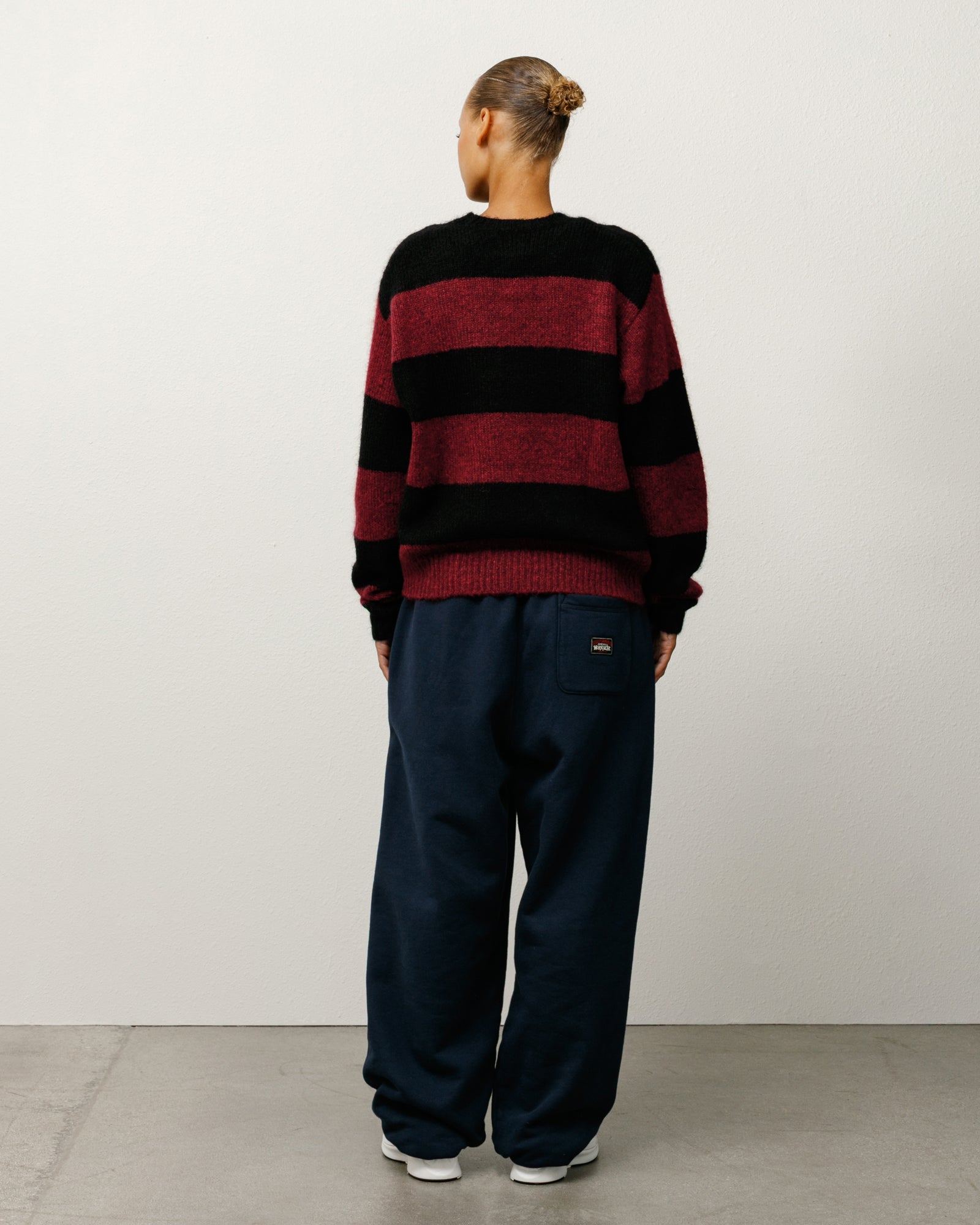 Mohair Stripe Sweater – Red | Sweaters & Knits | Stüssy Japan