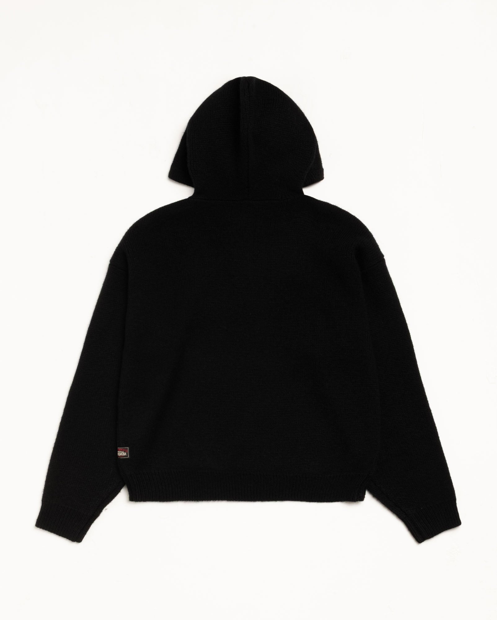 Quarter Zip Knit Hoodie – Black | Tops & Knits | Stüssy Japan