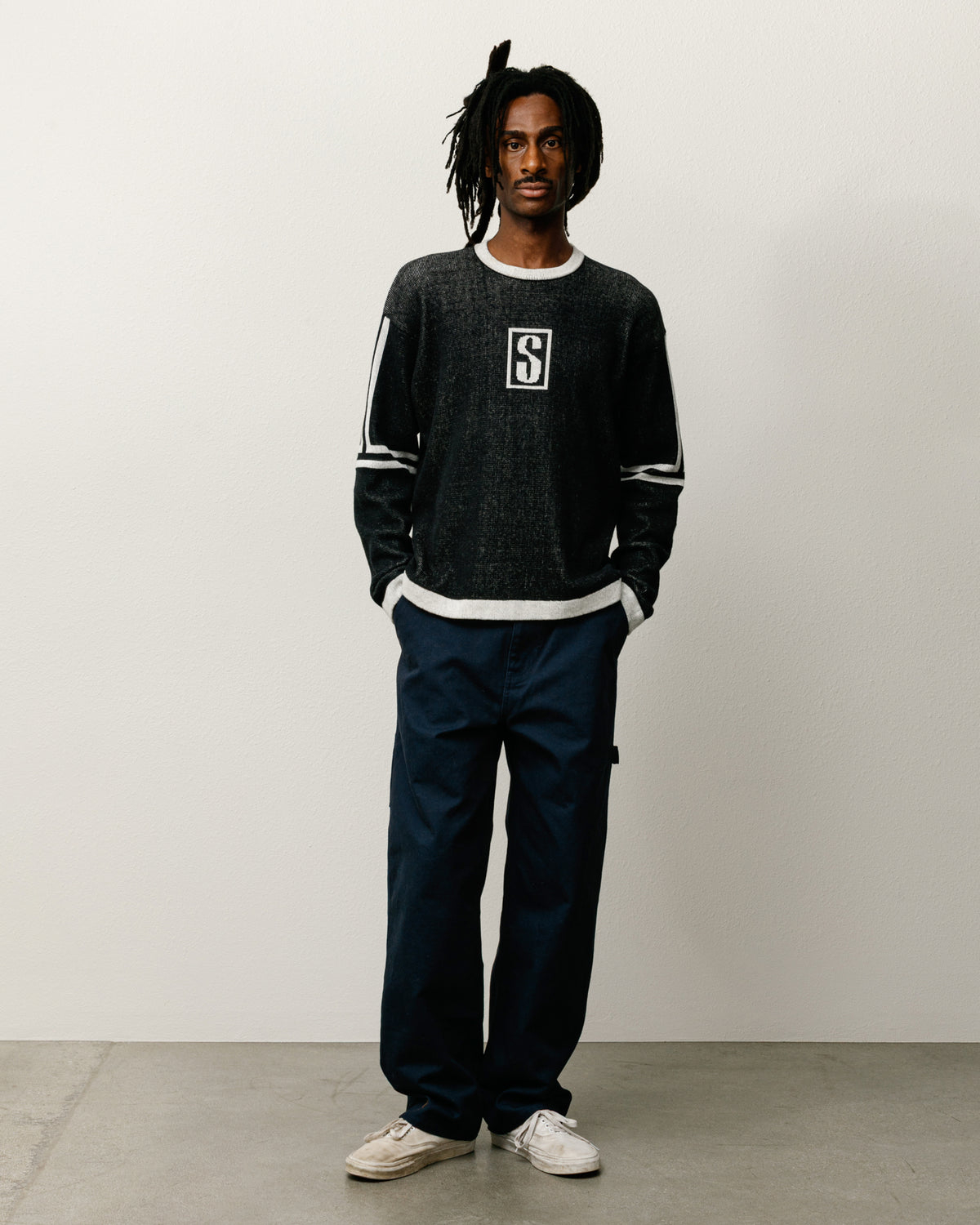Alpine Sweater – Black | Tops & Knits | Stüssy Japan