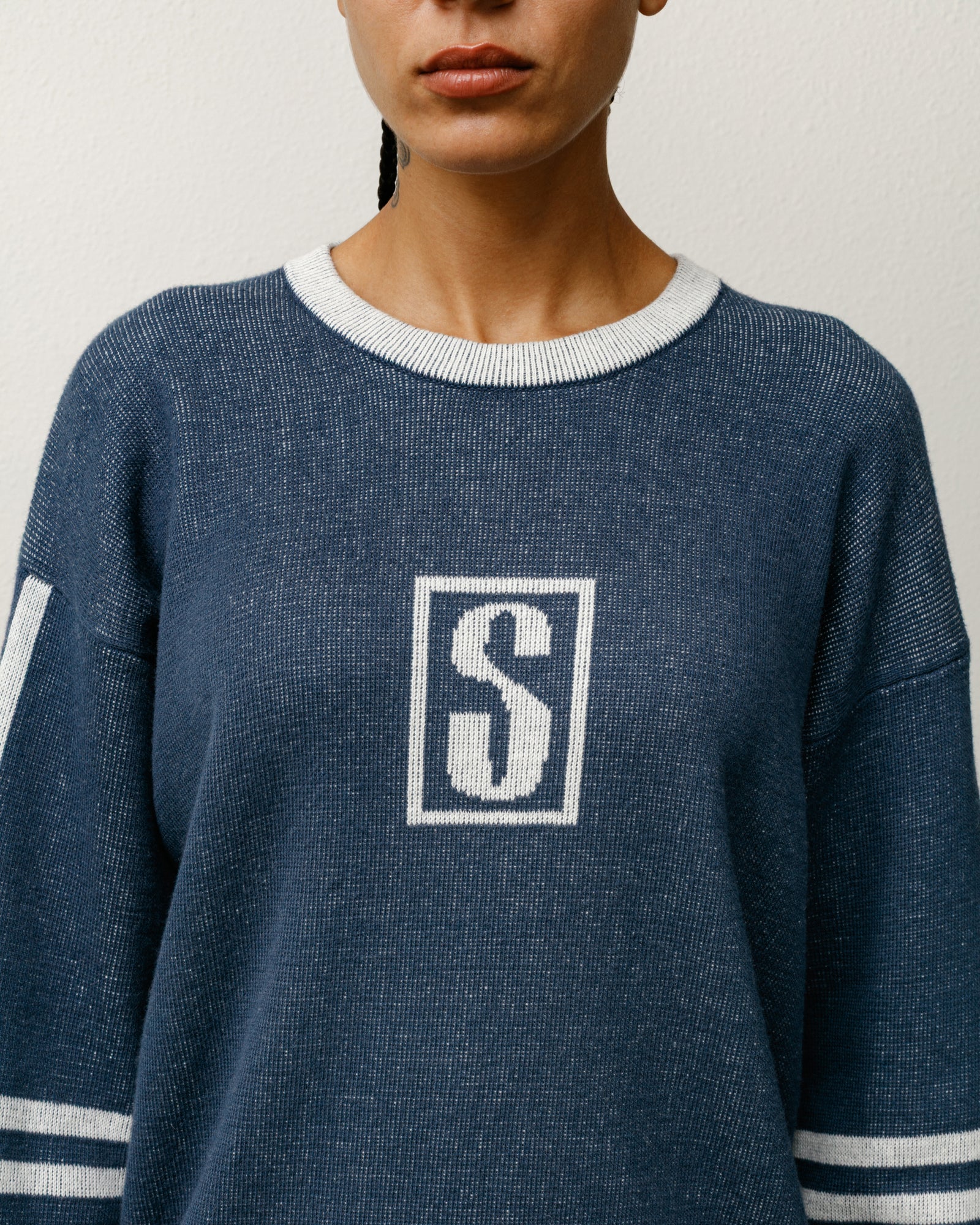 Stussy Alpine Sweater Mens Long Sleeve In Blue