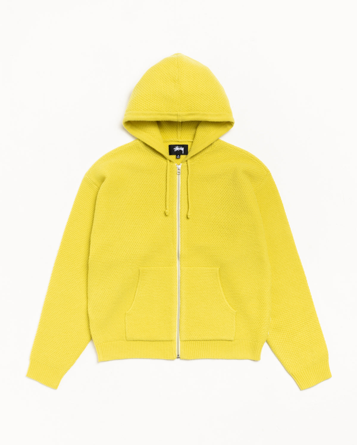 Textured Zip Hooded Sweater – Yellow | Tops & Knits | Stüssy Japan