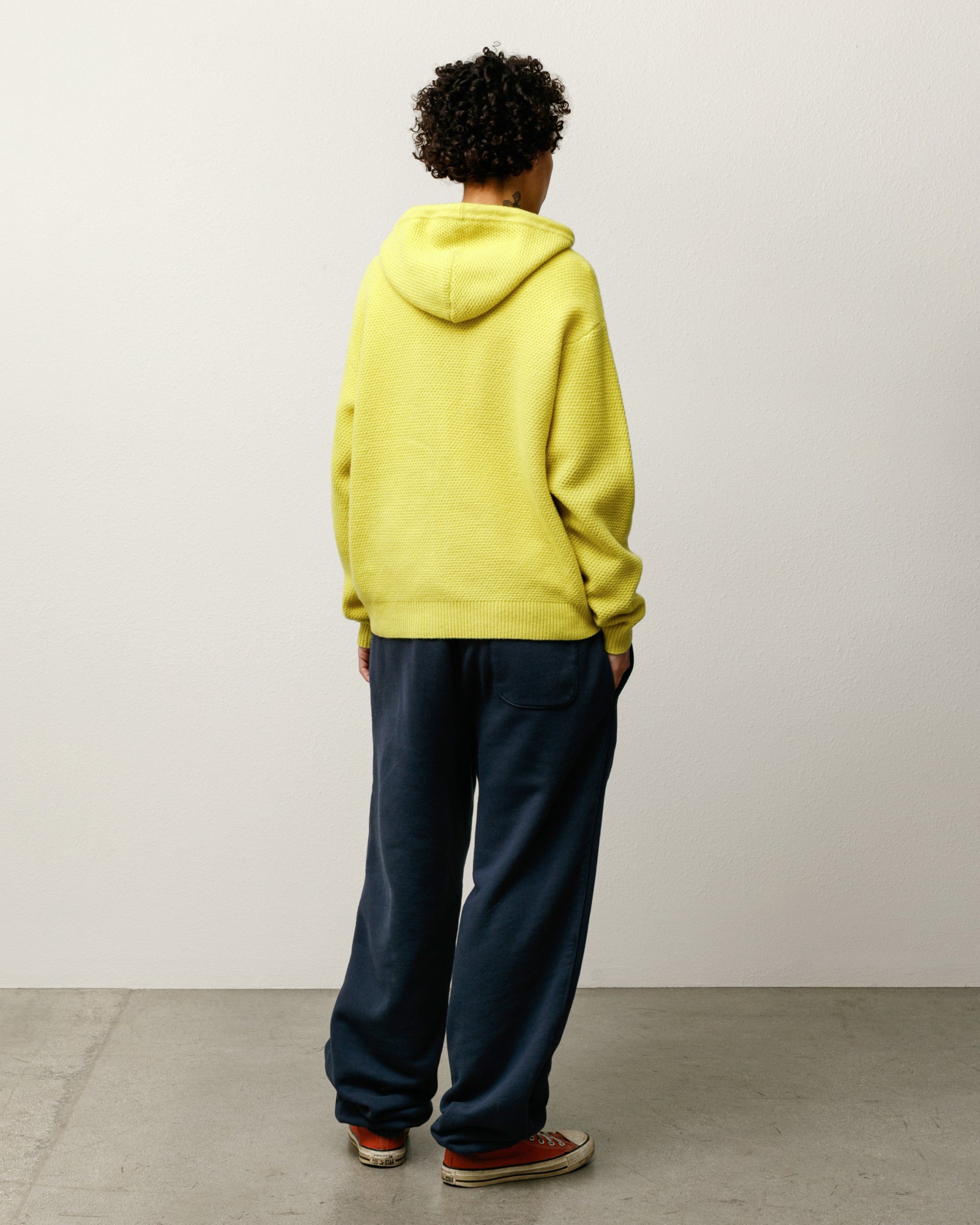 Textured Zip Hooded Sweater – Yellow | Tops & Knits | Stüssy Japan