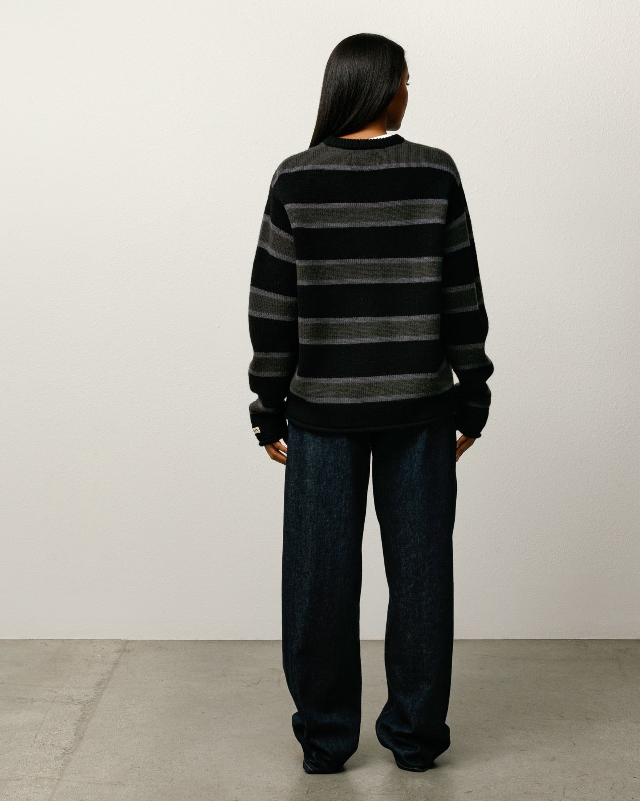 Striped Wool Sweater – Black | Tops & Knits | Stüssy Japan