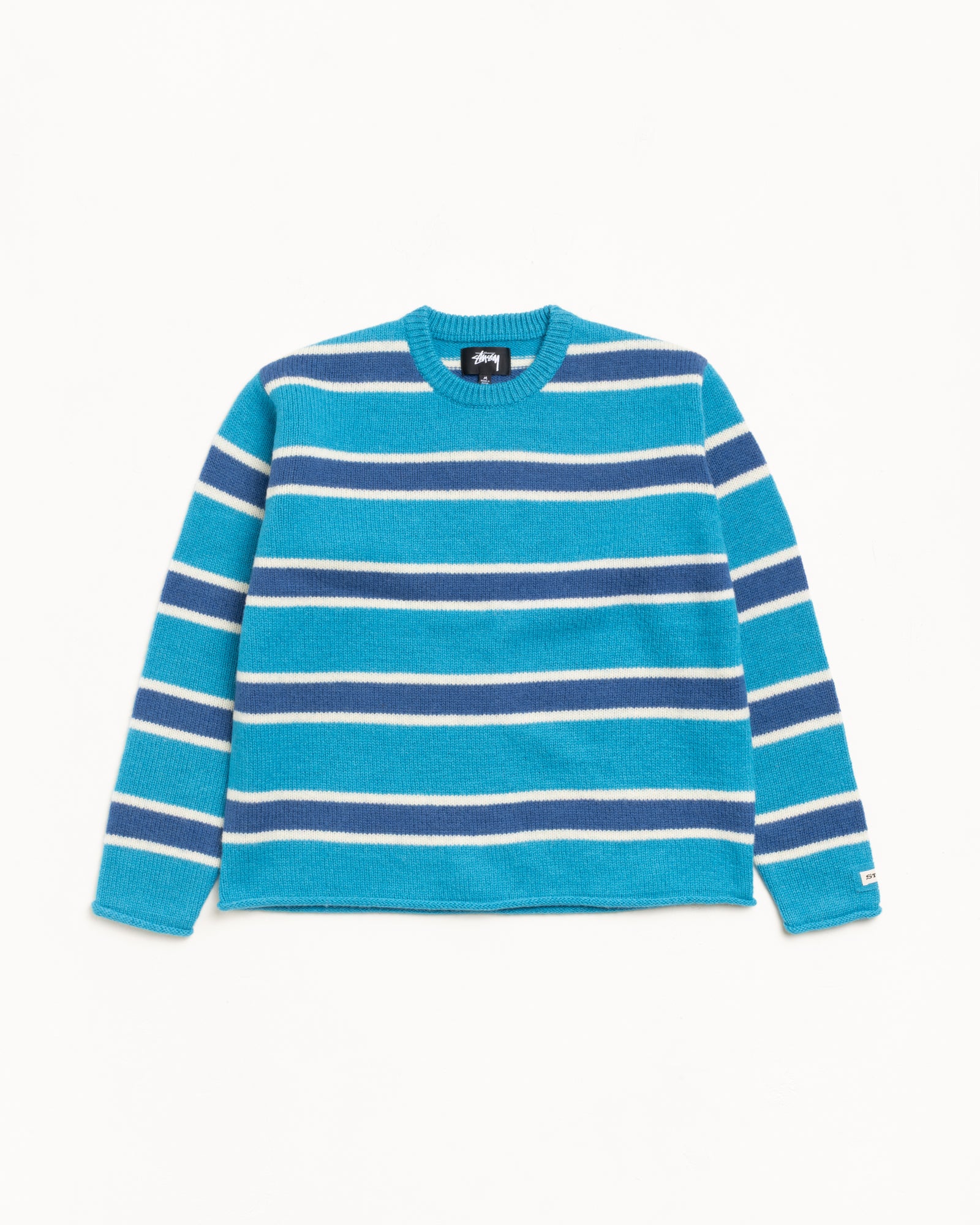 Striped Wool Sweater – Blue | Tops & Knits | Stüssy Japan