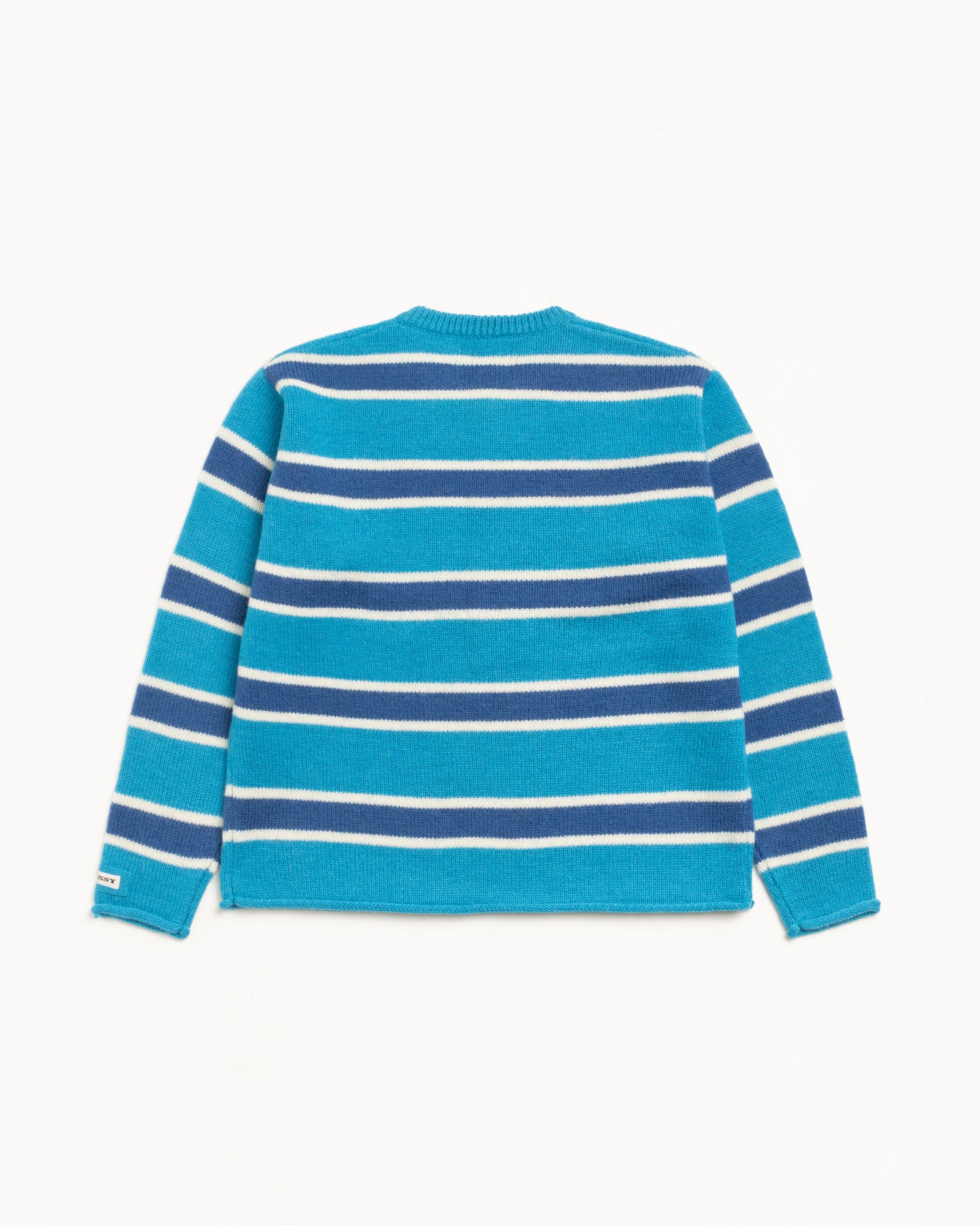 Striped Wool Sweater Mens Long Sleeve In Blue